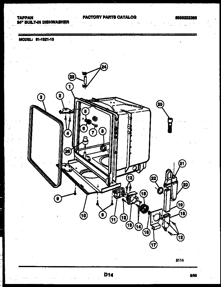 05 - TUB AND FRAME PARTS