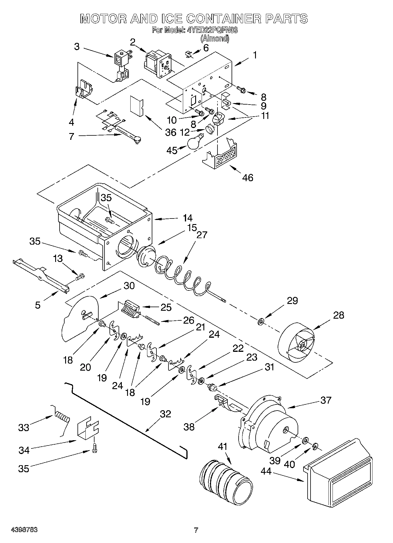 06 - MOTOR AND ICE CONTAINER