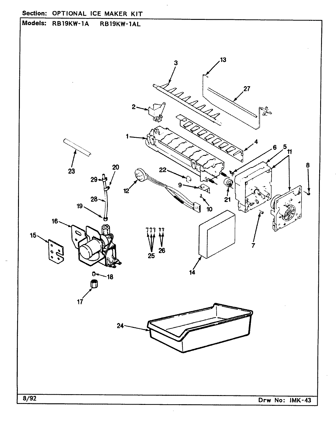 05 - OPTIONAL ICE MAKER KIT
