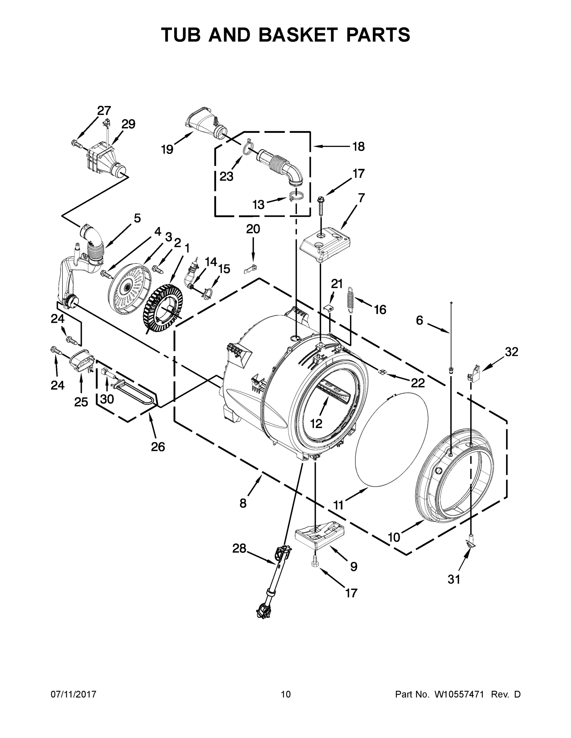06 - TUB AND BASKET PARTS