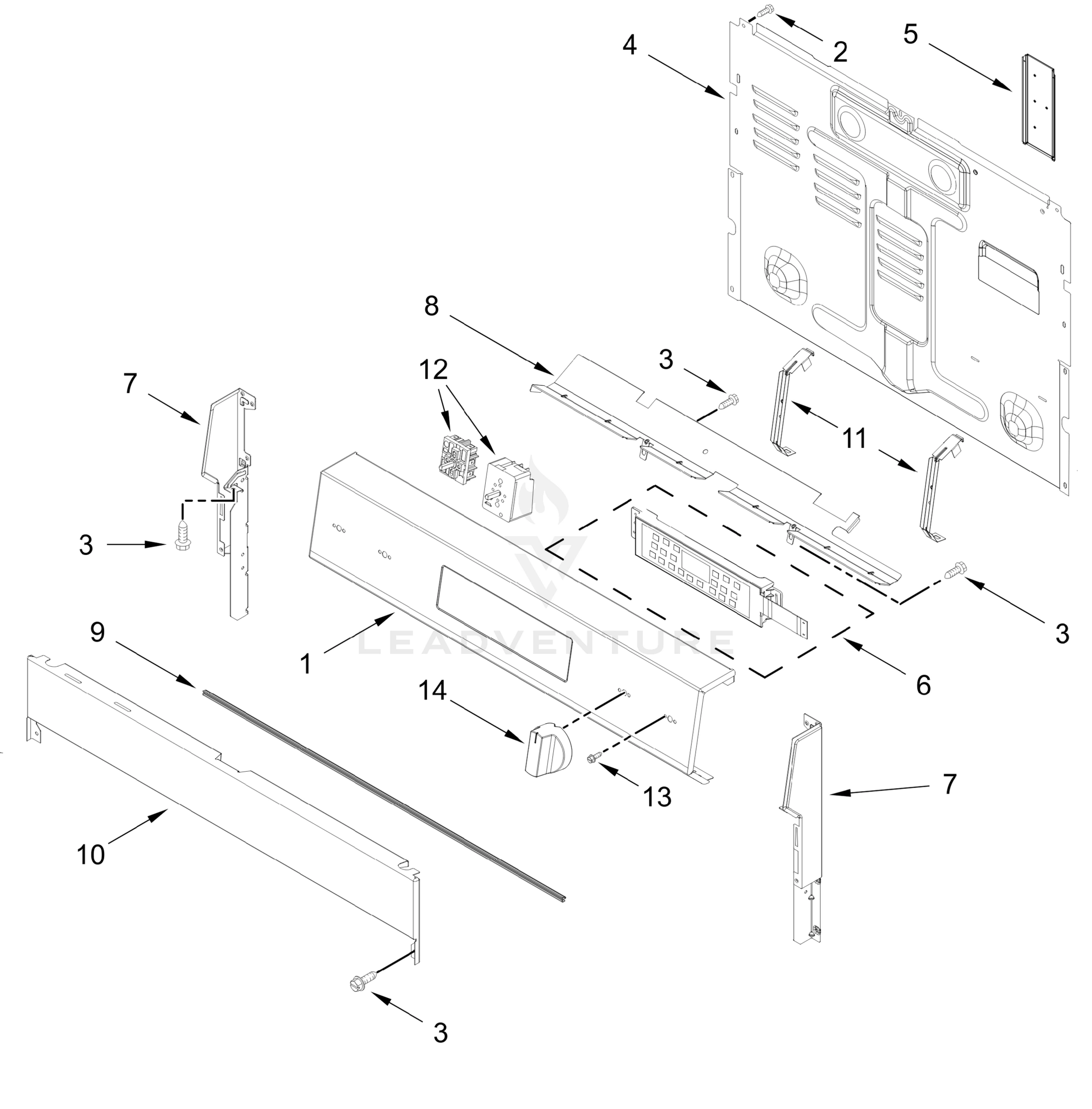 CONTROL PANEL PARTS