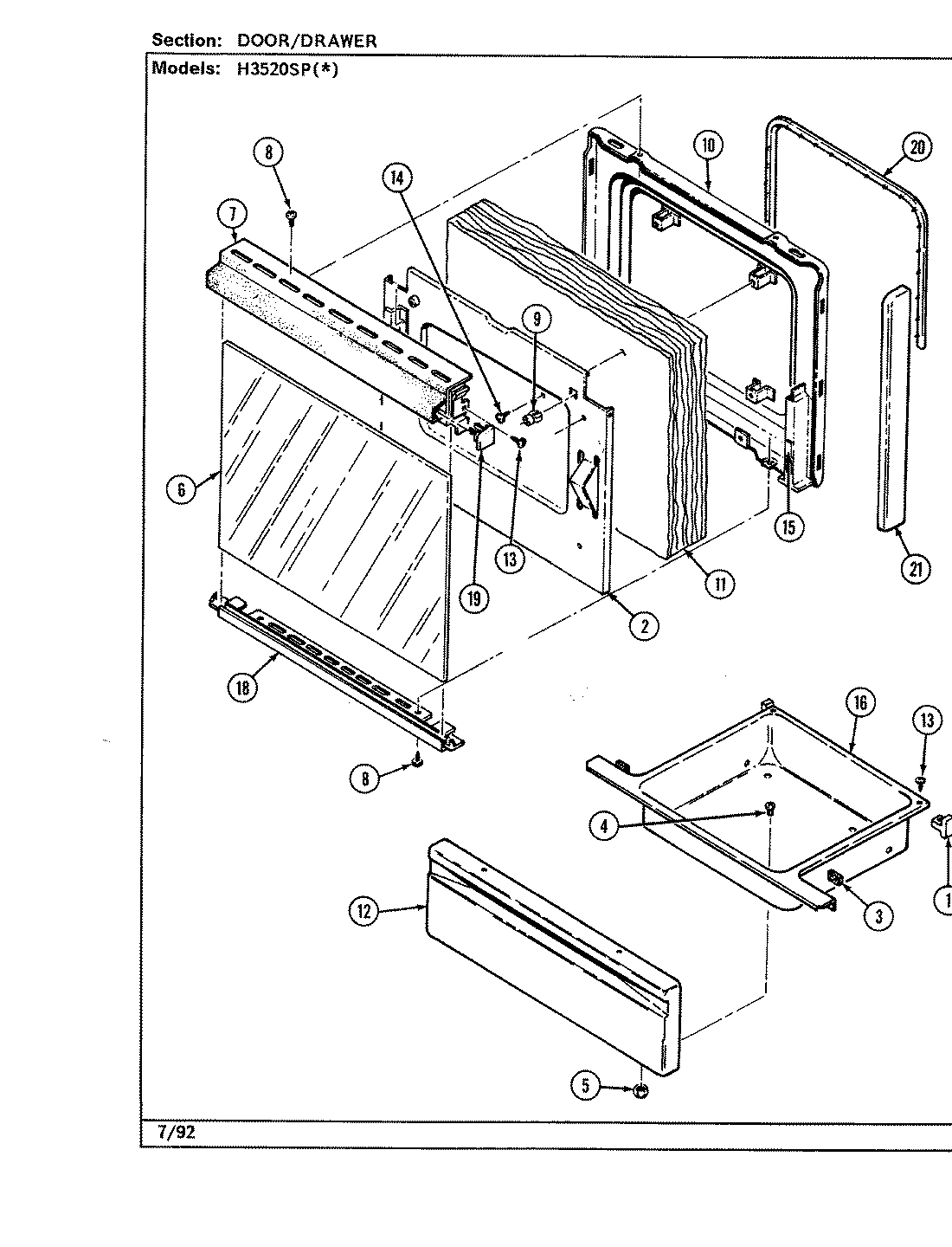 04 - DOOR/DRAWER (H3520SPx)