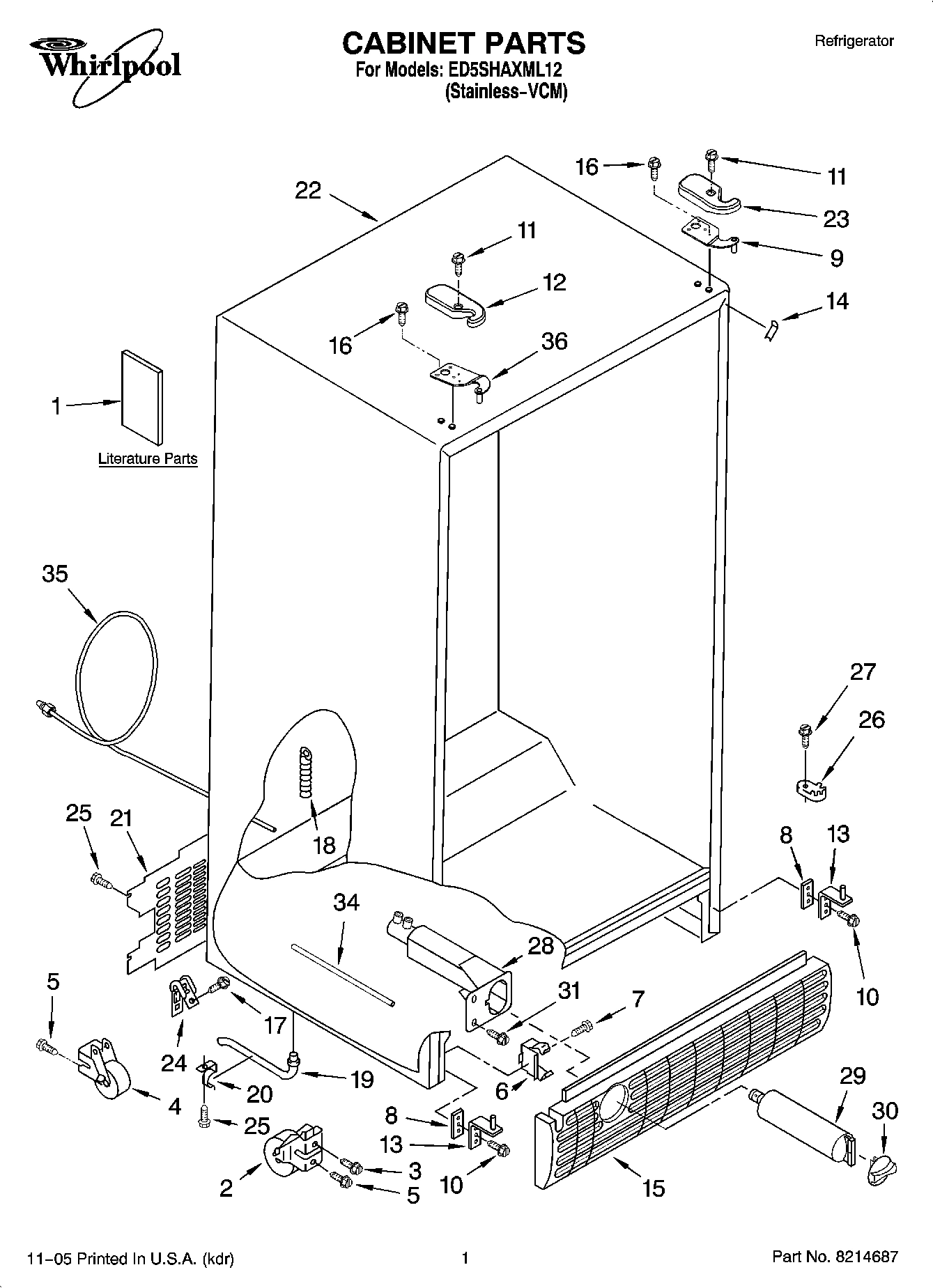 01 - CABINET PARTS