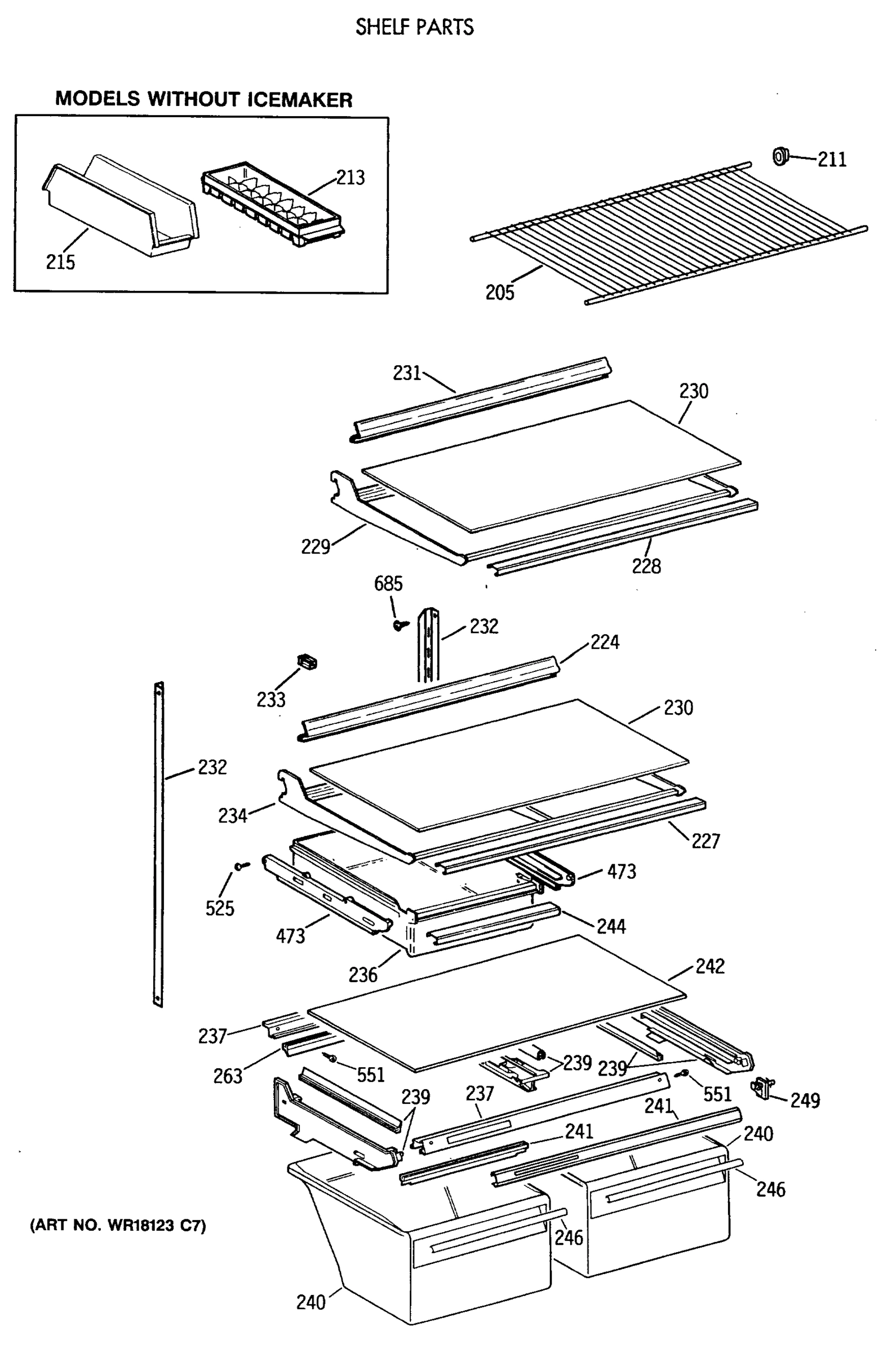 SHELF PARTS