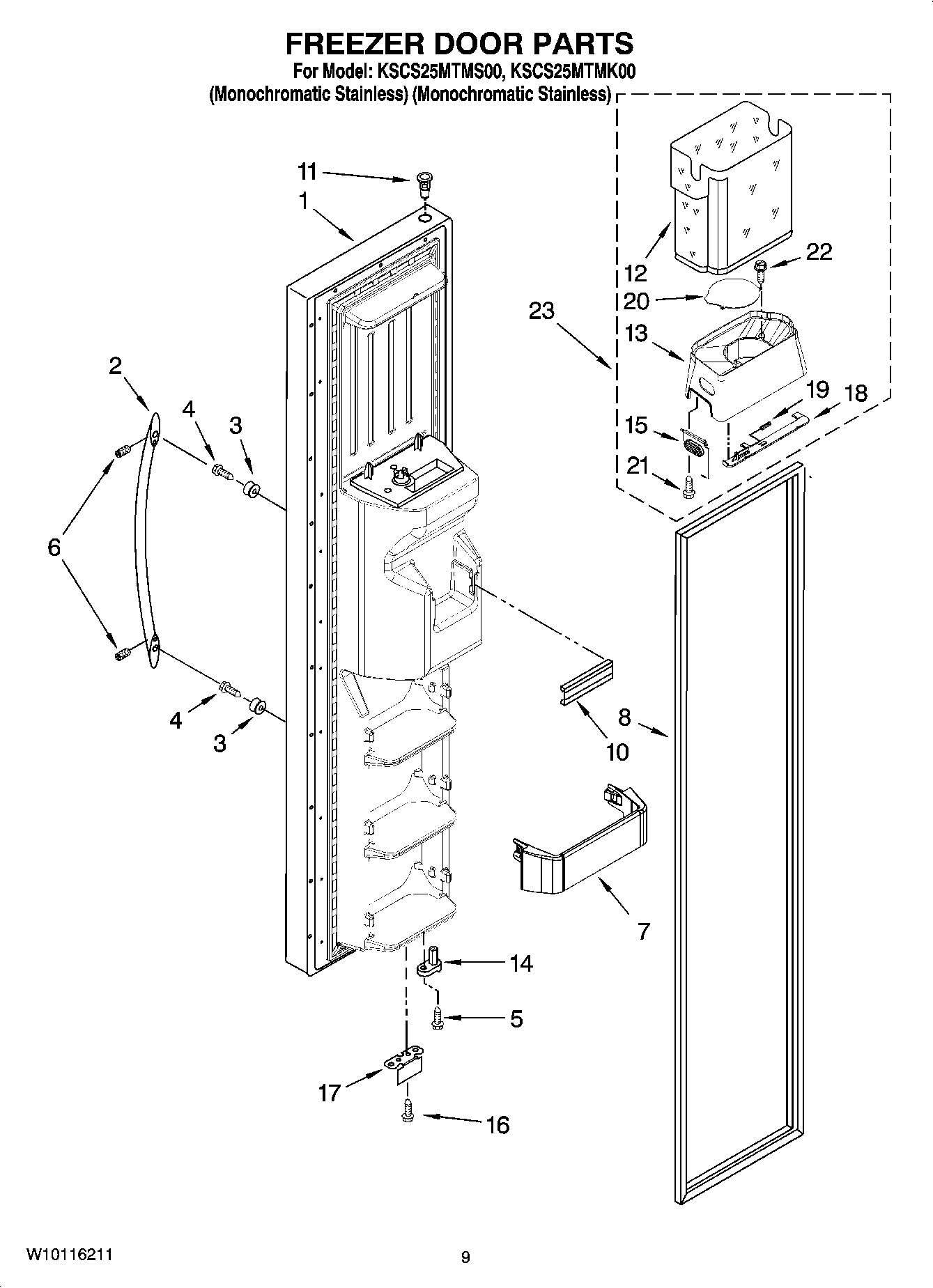 06 - FREEZER DOOR PARTS