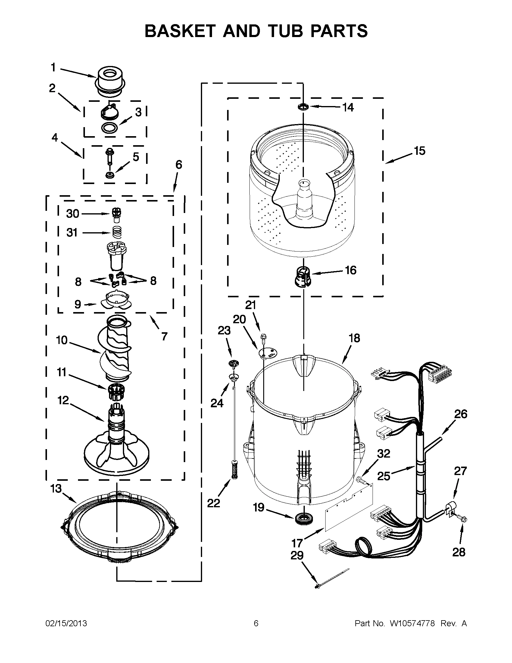 03 - BASKET AND TUB PARTS