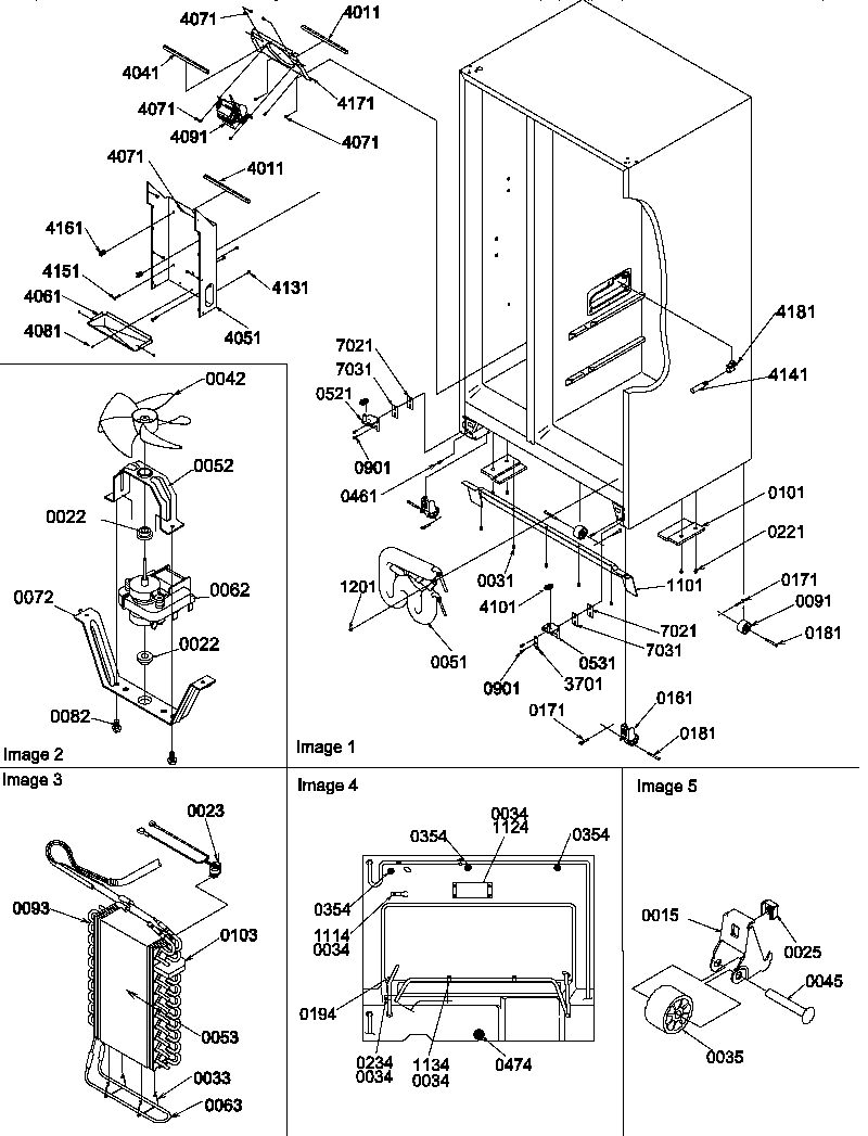 04 - DRAIN SYSTEM/ROLLERS/EVAP