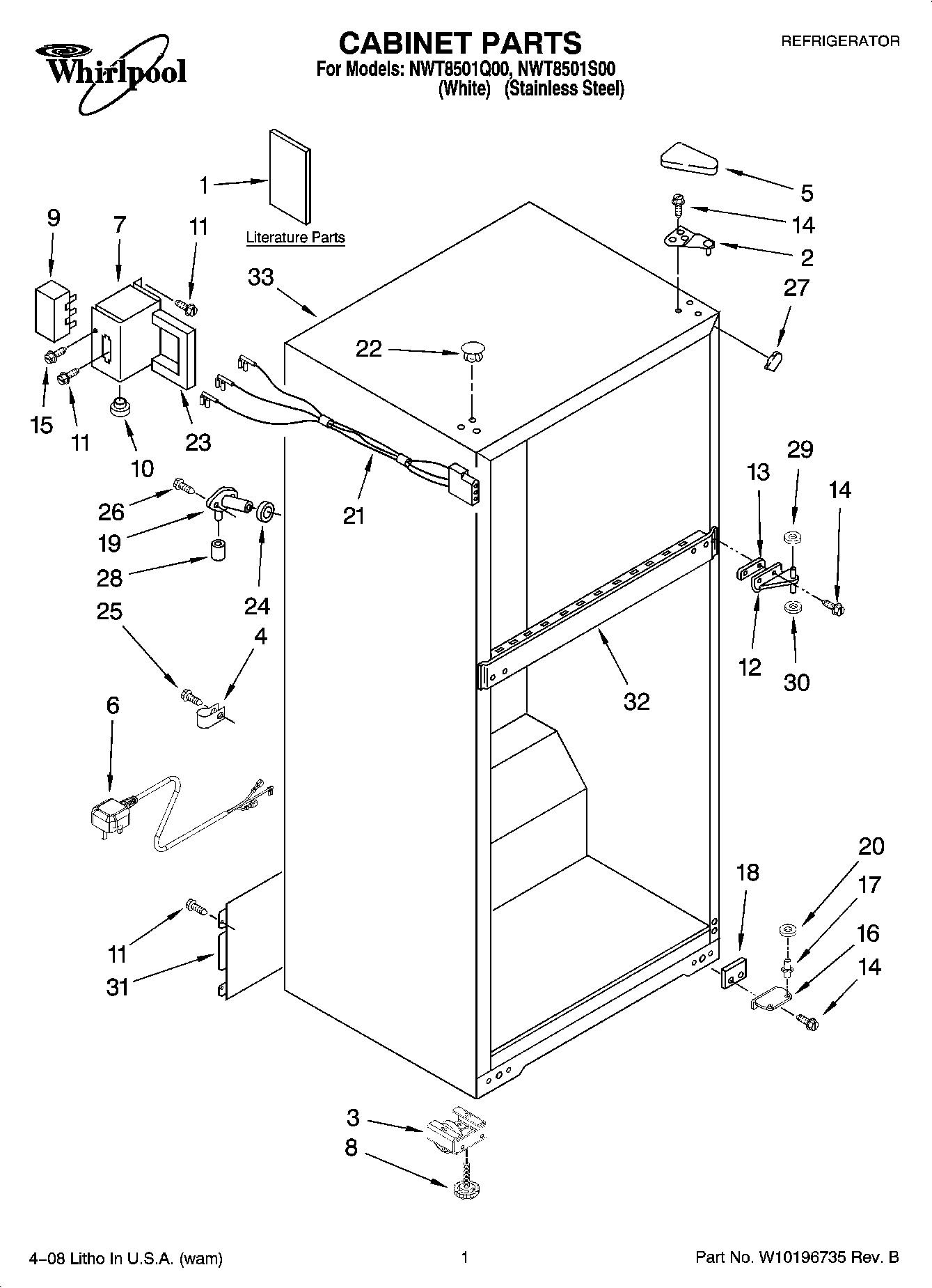 01 - CABINET PARTS