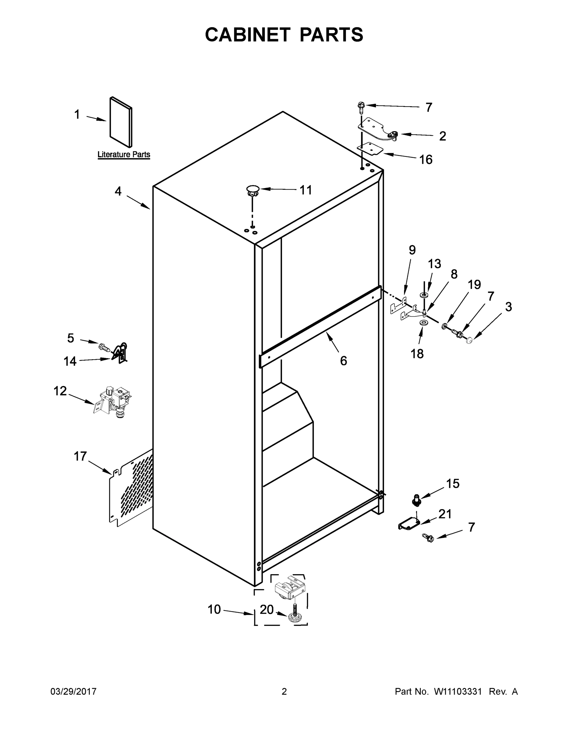 02 - CABINET PARTS