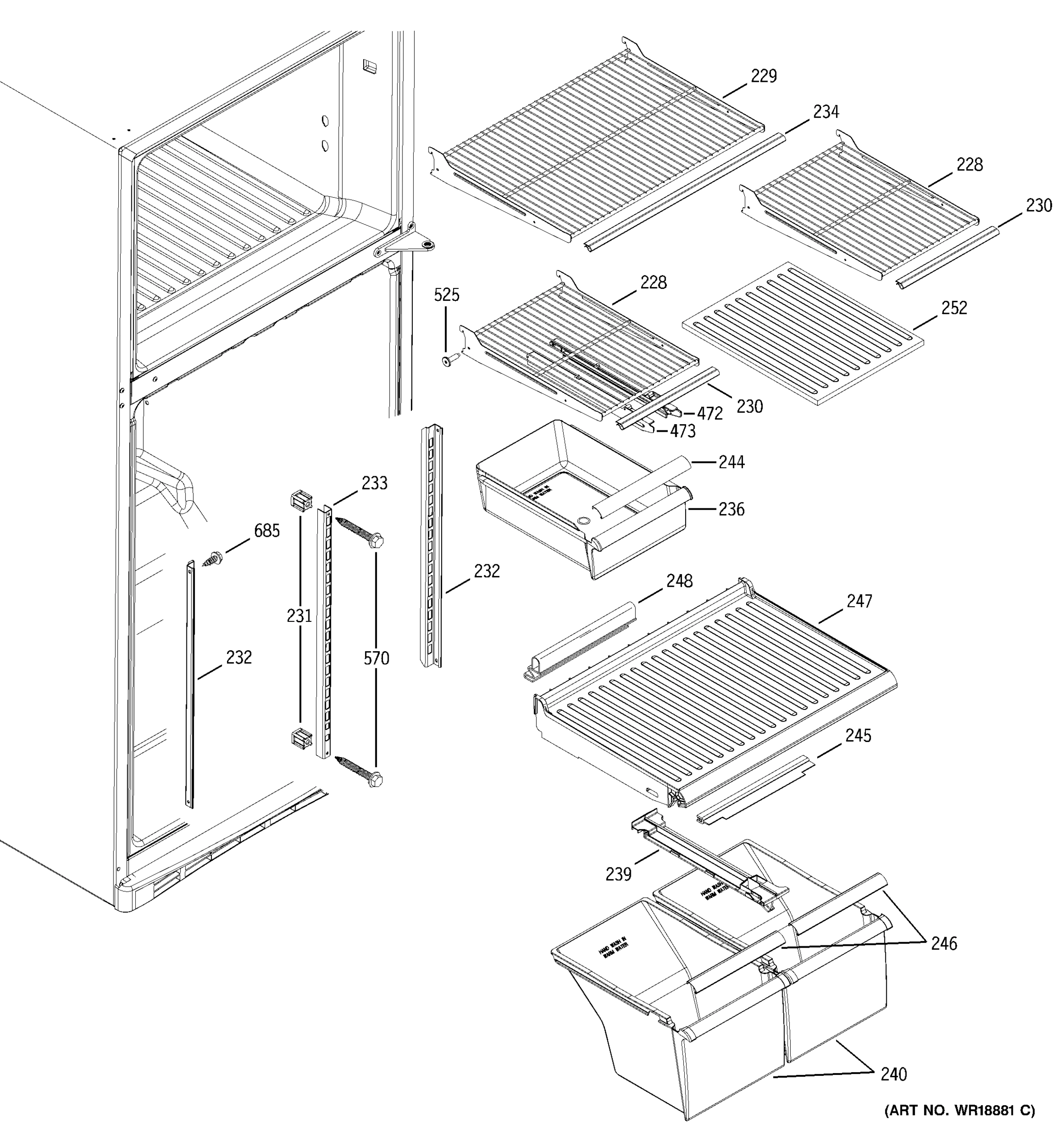 FRESH FOOD SHELVES