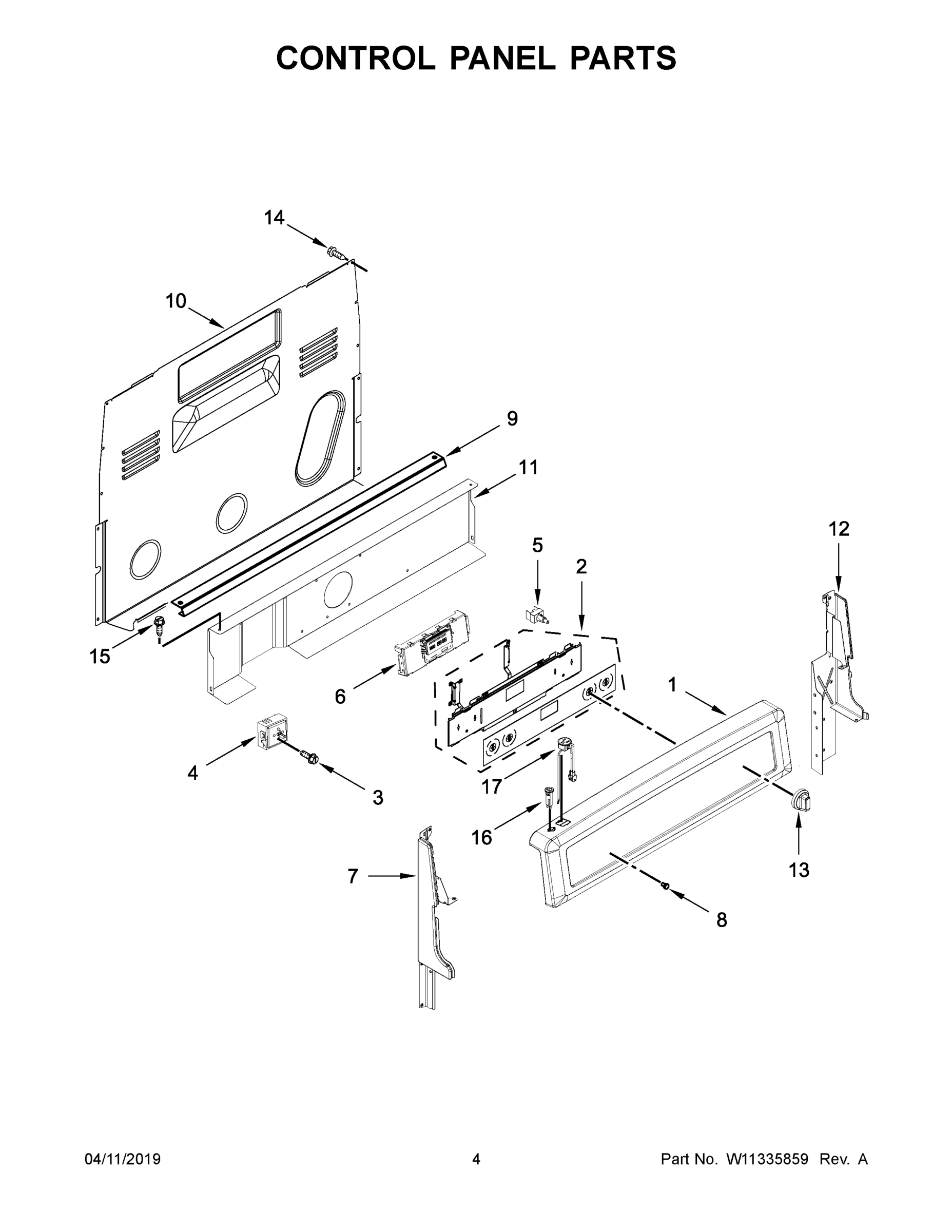 03 - CONTROL PANEL PARTS