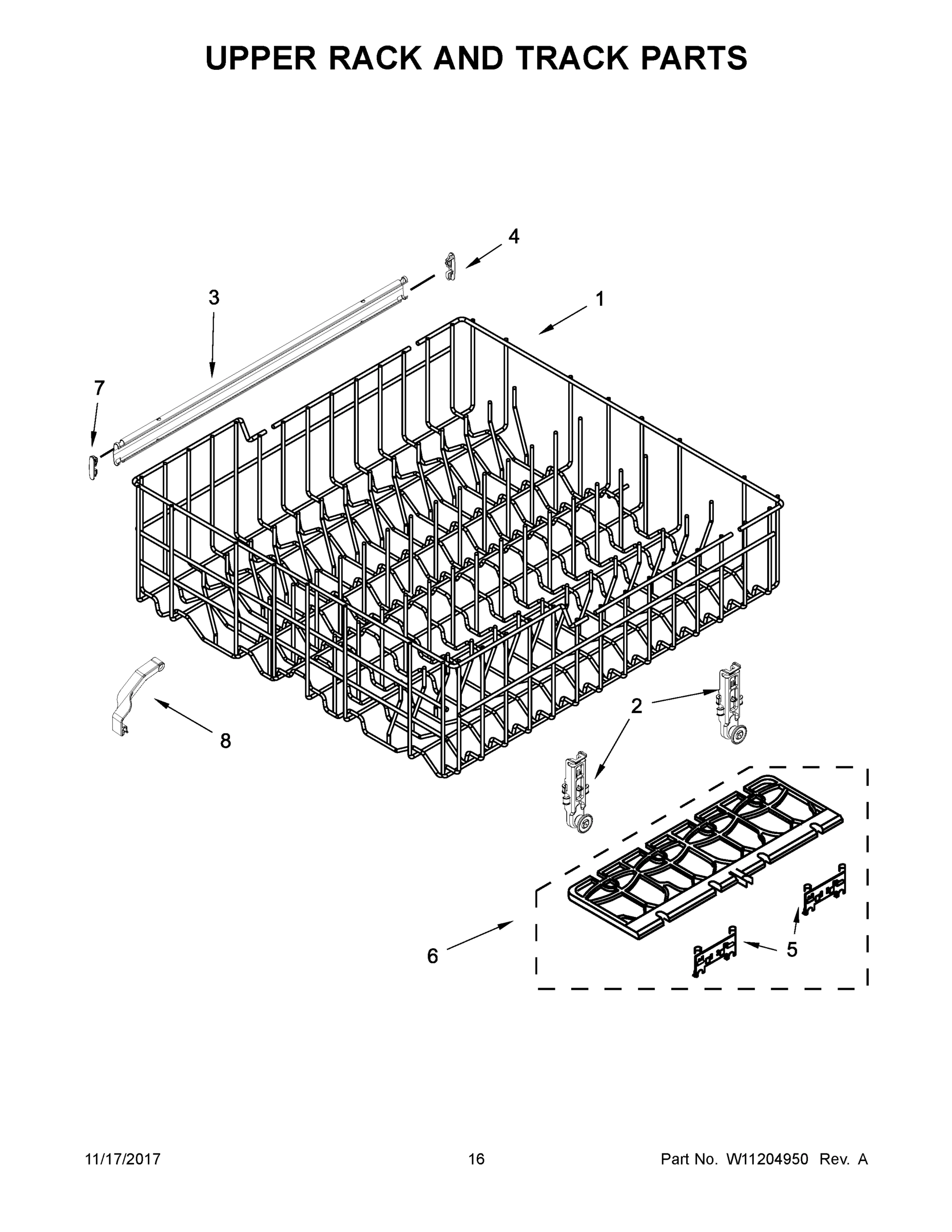 09 - UPPER RACK AND TRACK PARTS