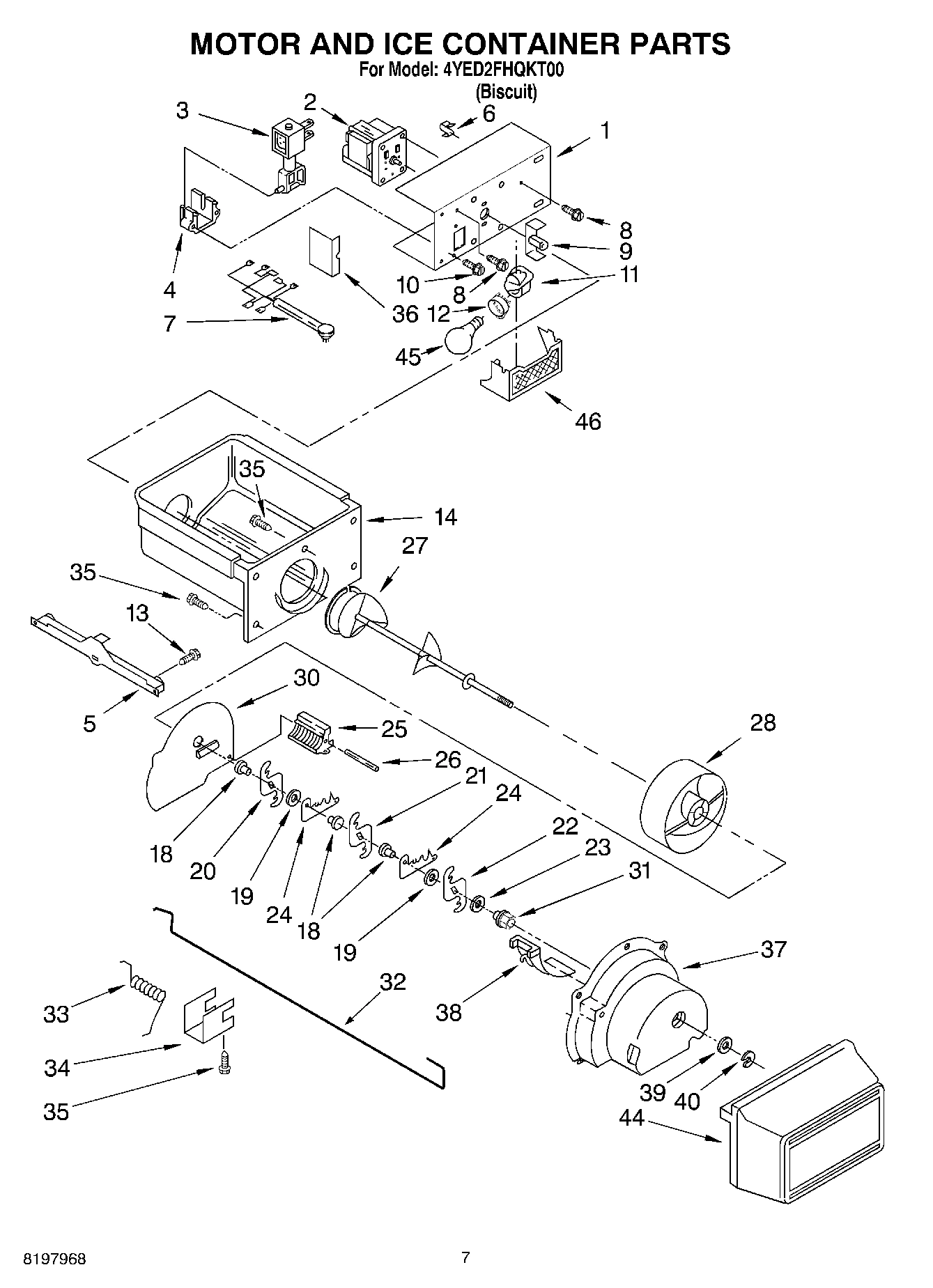 05 - MOTOR AND ICE CONTAINER