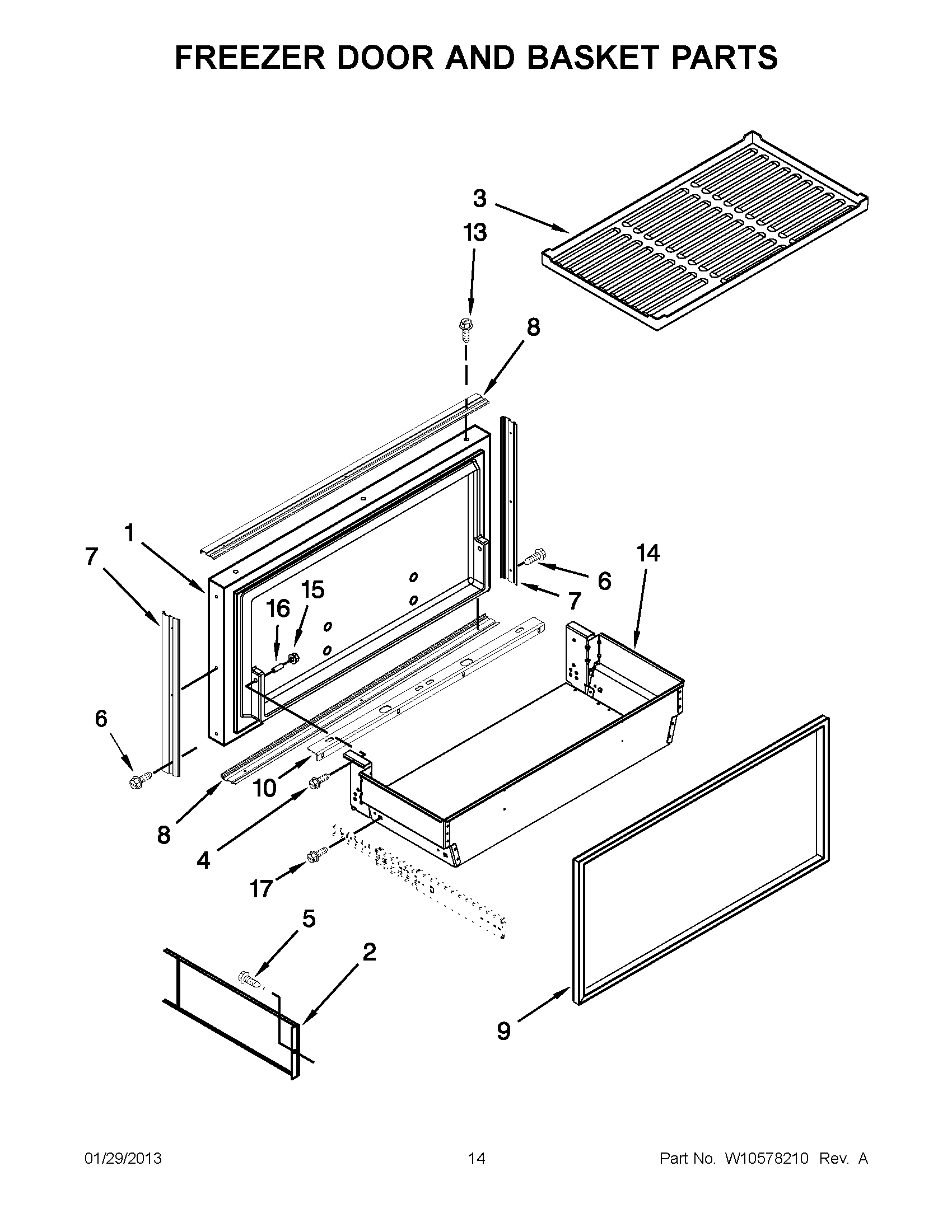 07 - FREEZER DOOR AND BASKET PARTS