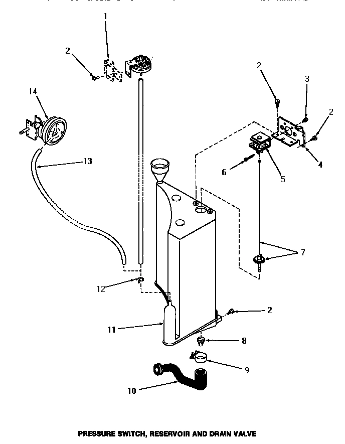 17 - PRESSURE SWITCH, RESERVOIR & DRAIN VALVE