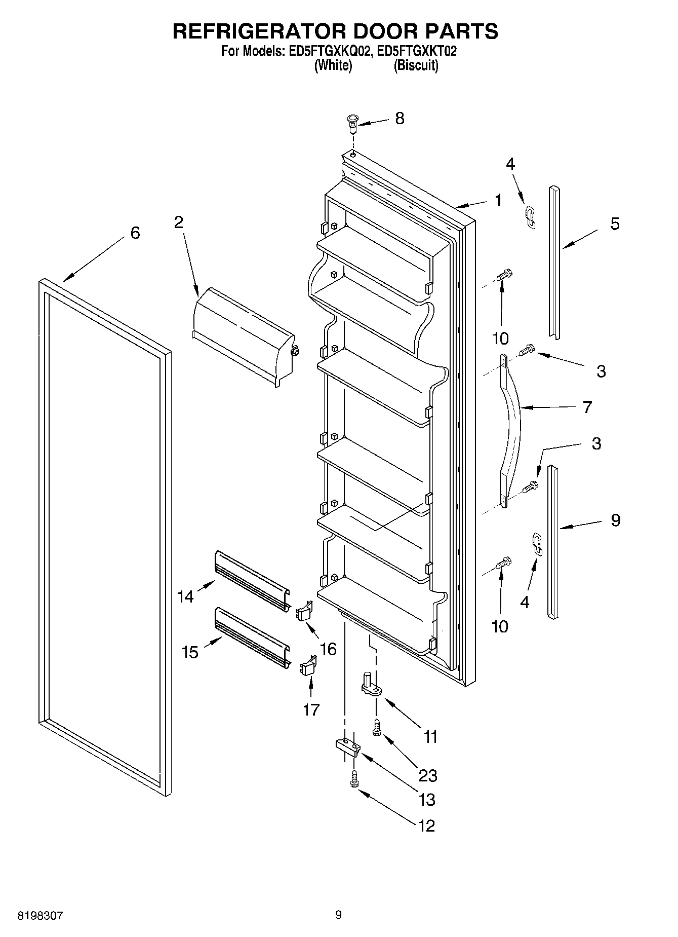 06 - REFRIGERATOR DOOR PARTS