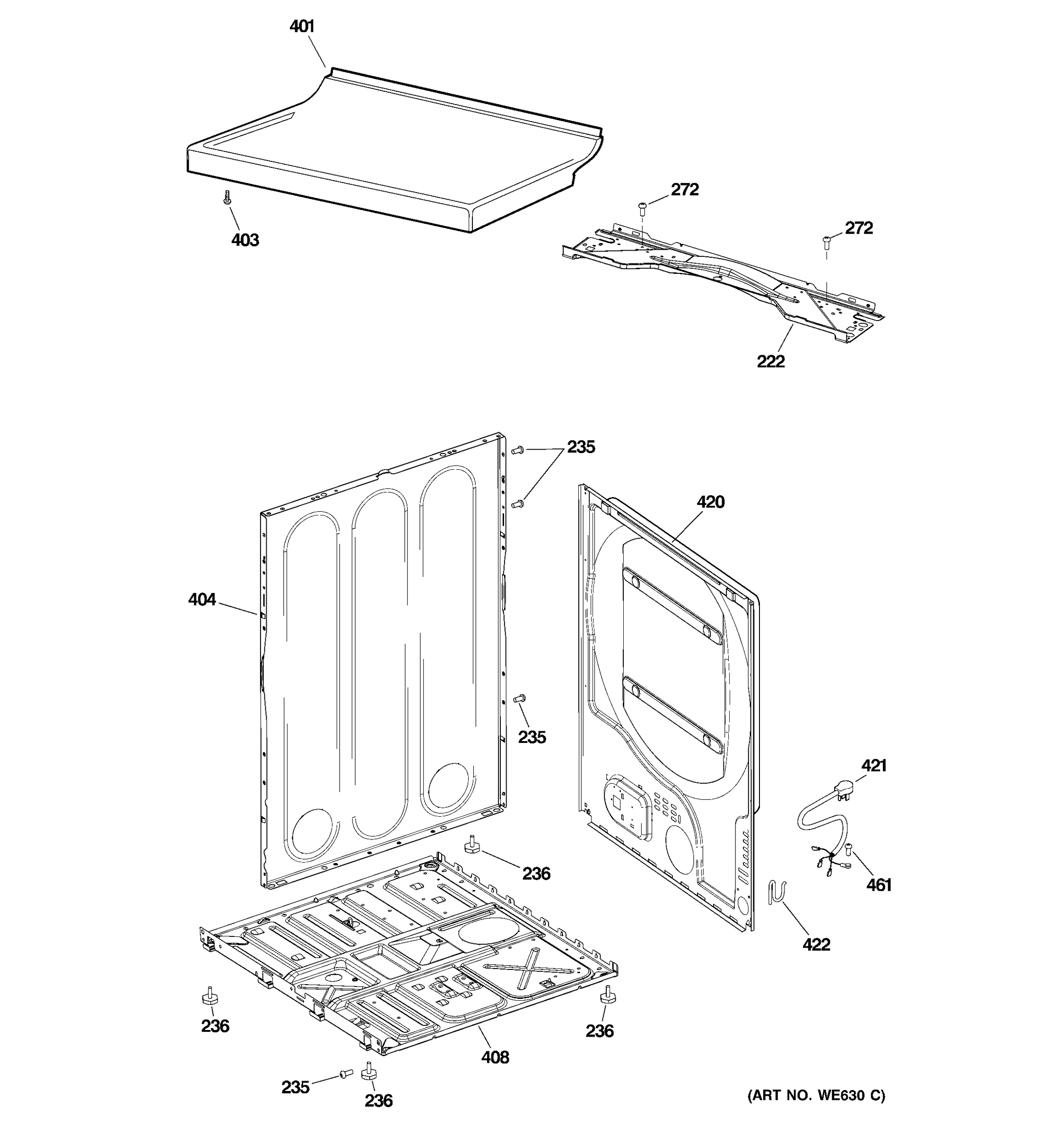 CABINET & TOP PANEL