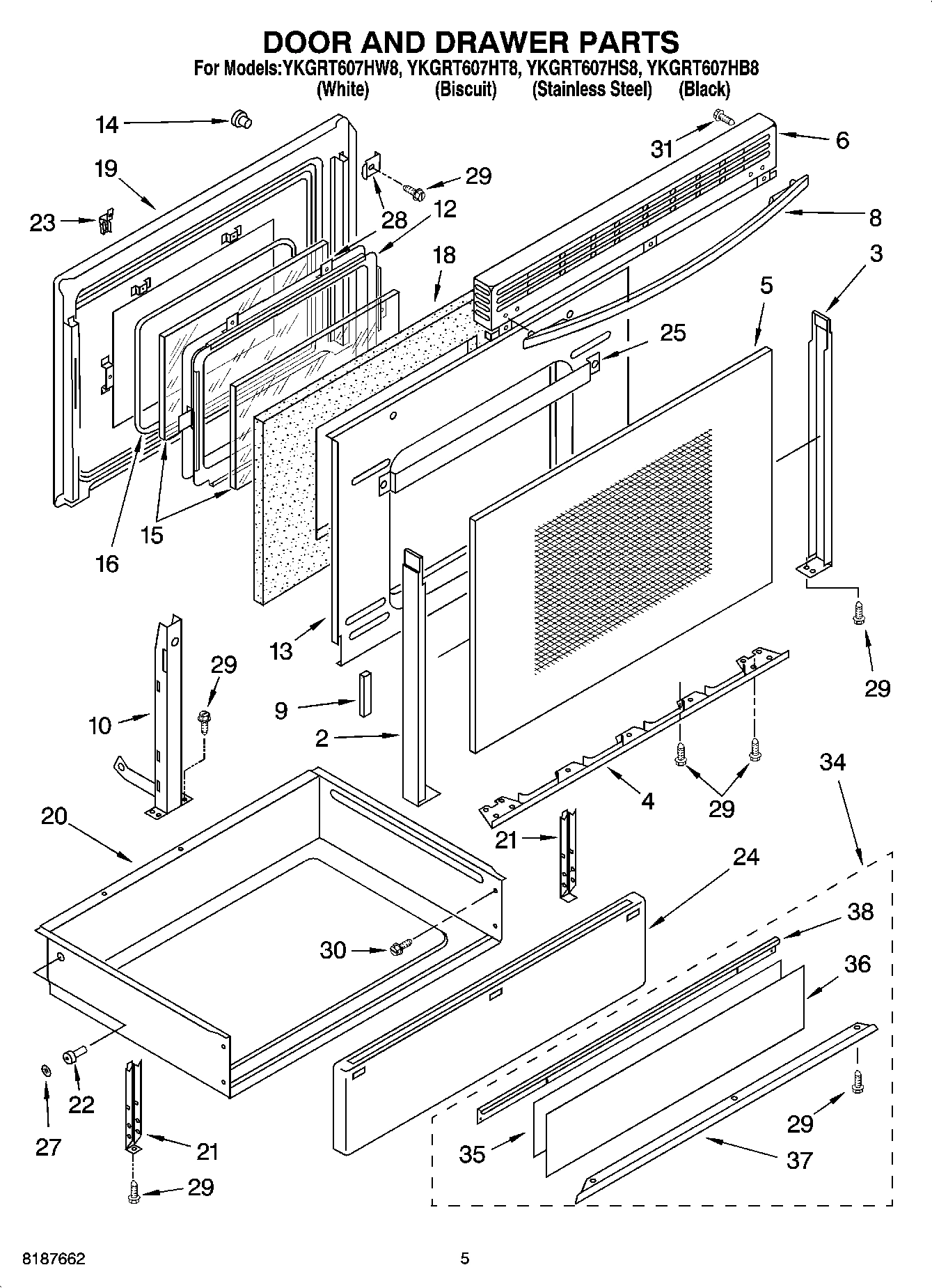 04 - DOOR AND DRAWER PARTS
