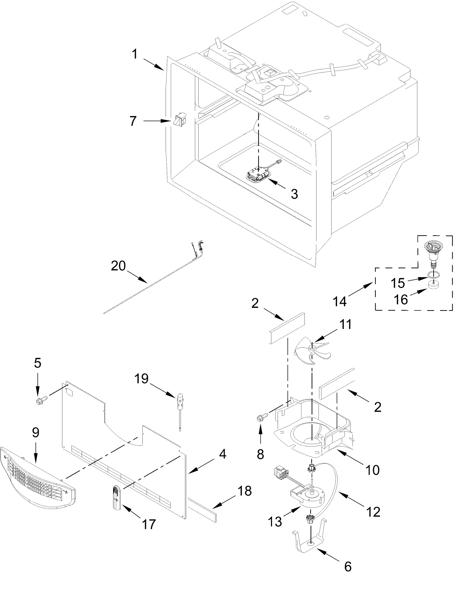 FREEZER LINER PARTS