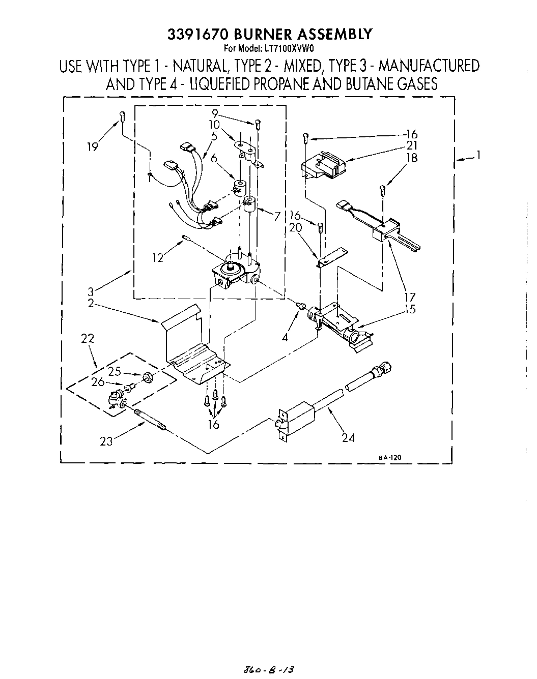 16 - 3391670 BURNER