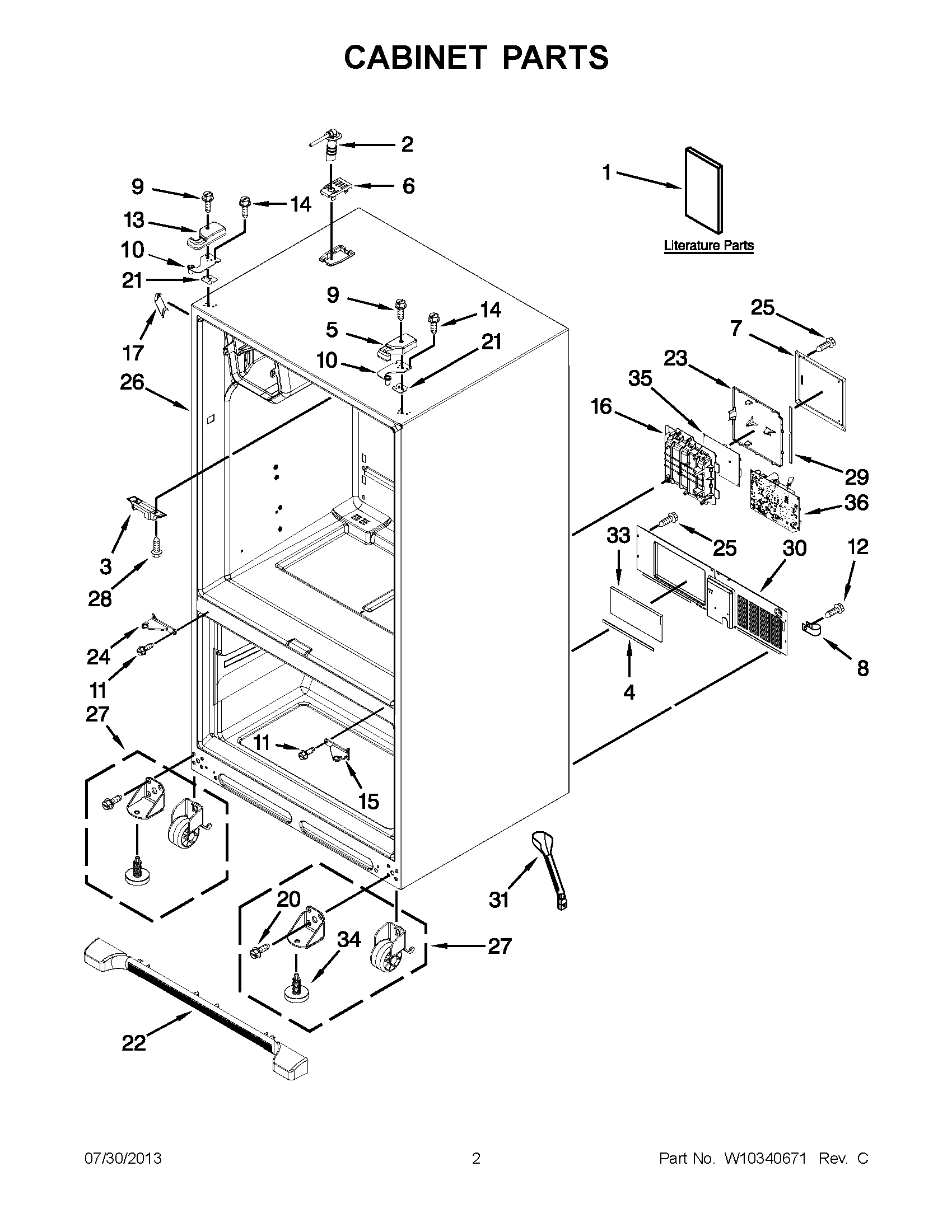 01 - CABINET PARTS