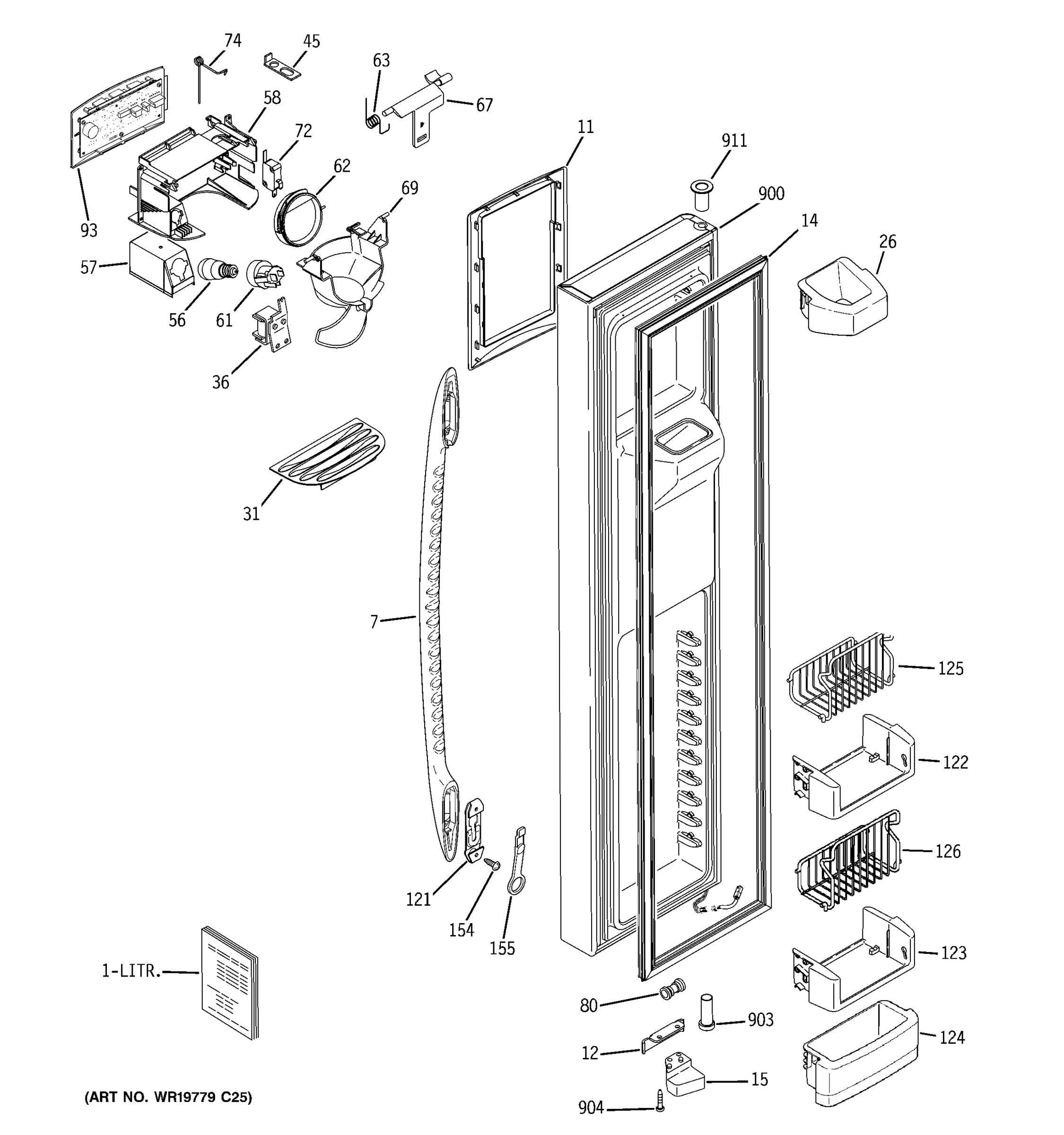FREEZER DOOR