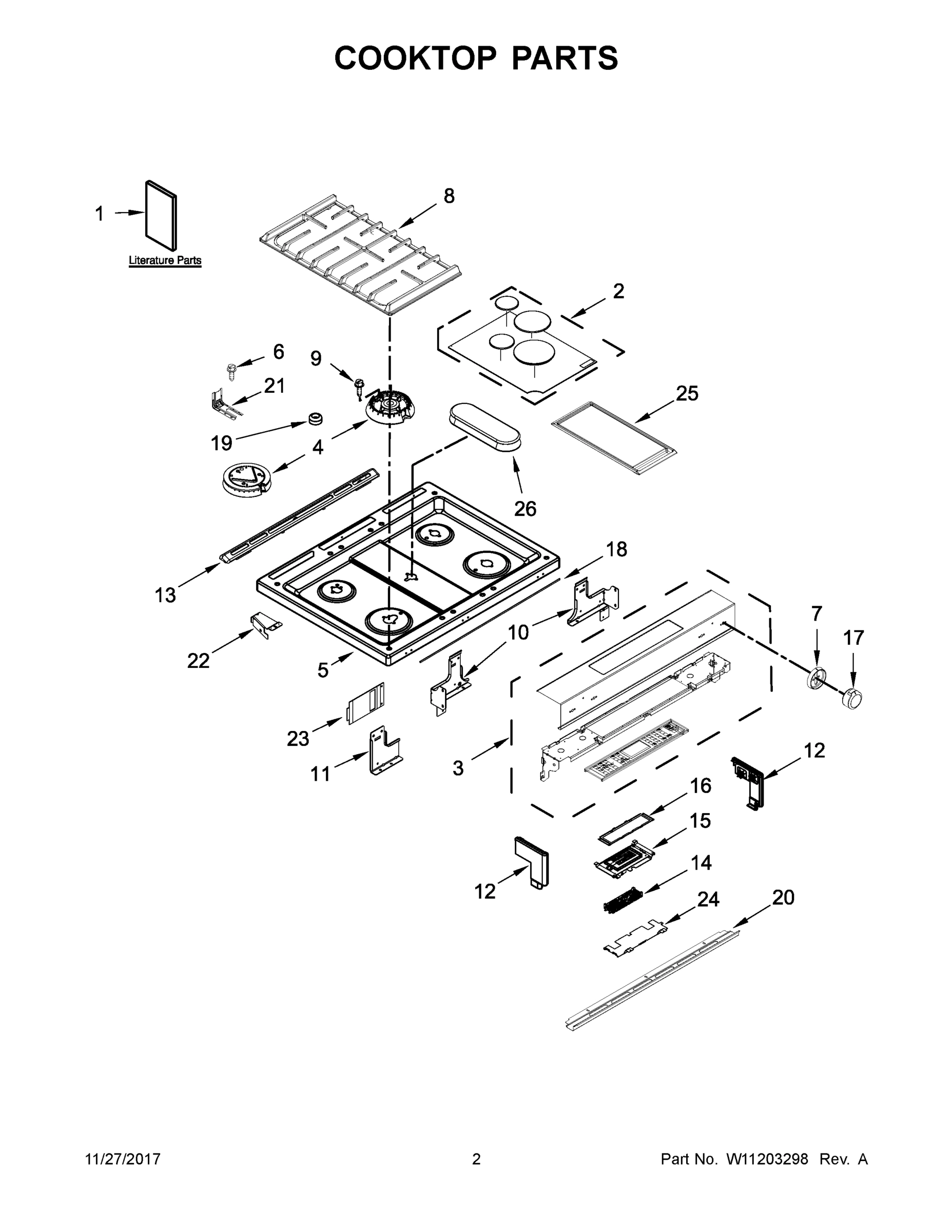 02 - COOKTOP PARTS