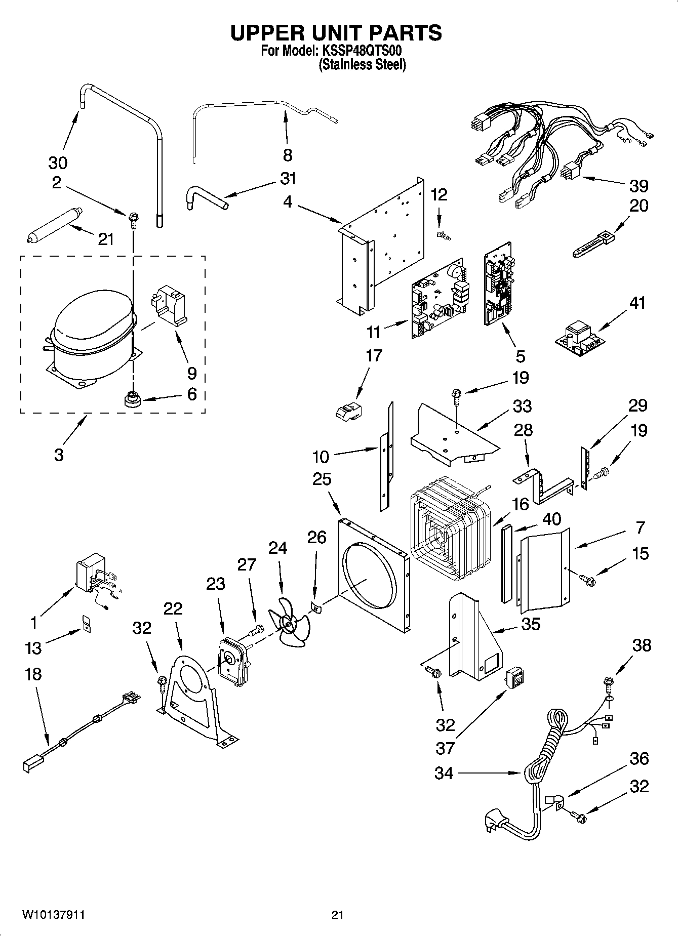13 - UPPER UNIT PARTS