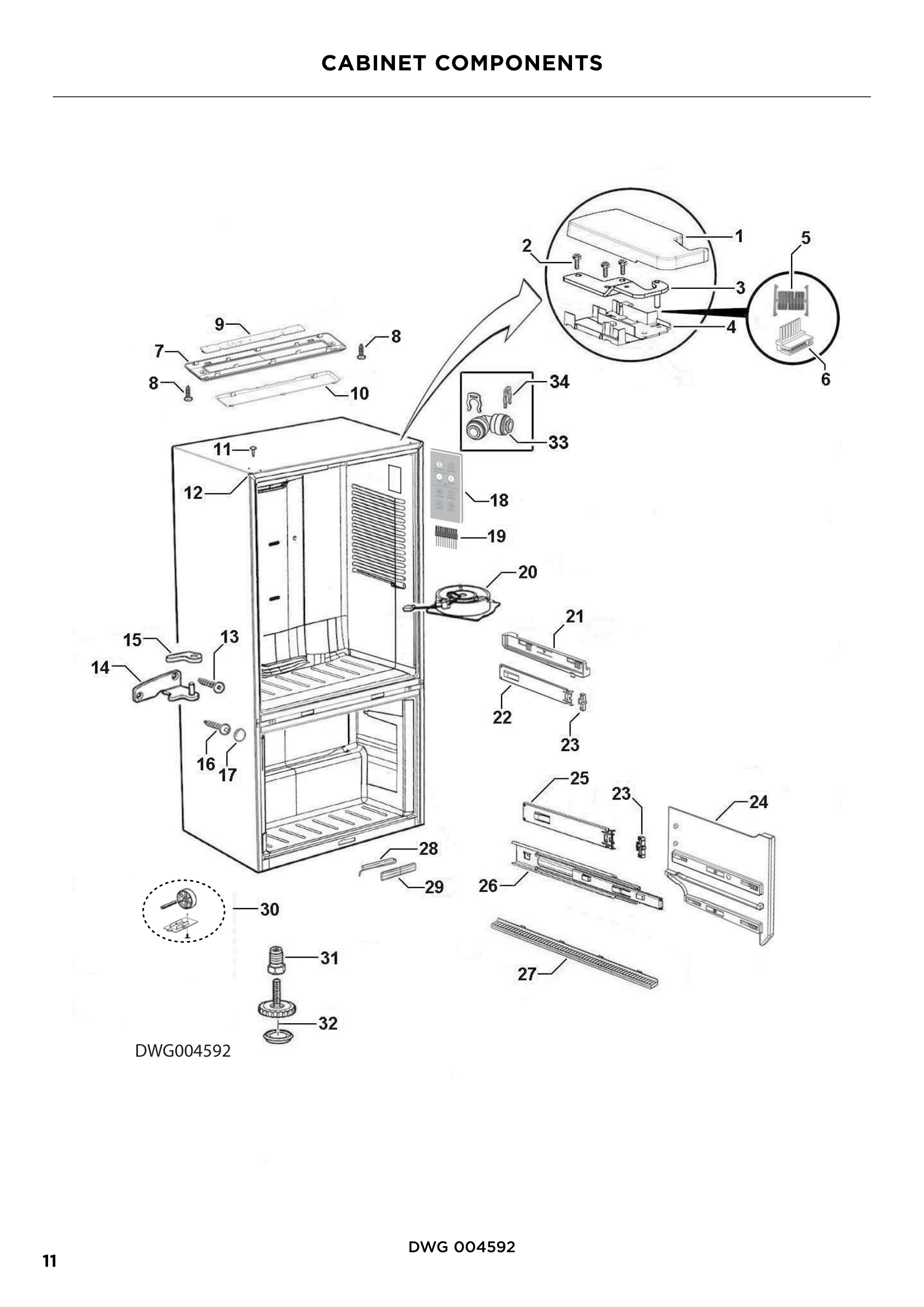 CABINET COMPONENTS