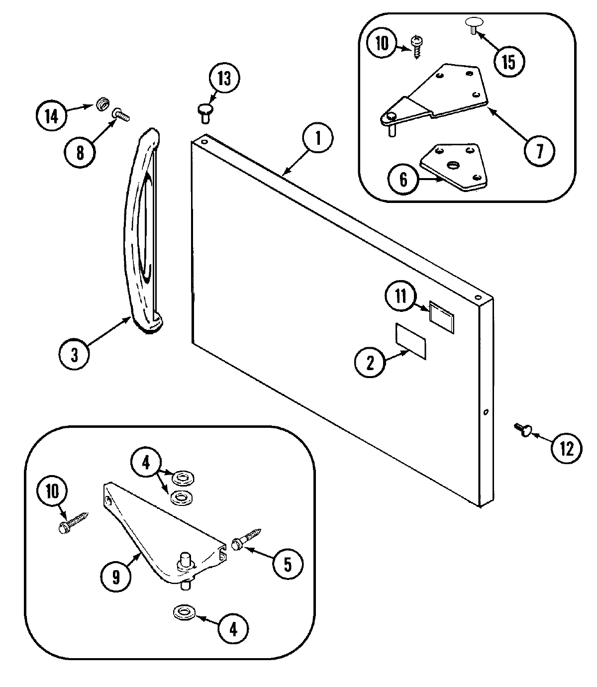 04 - FREEZER OUTER DOOR (BISQUE)