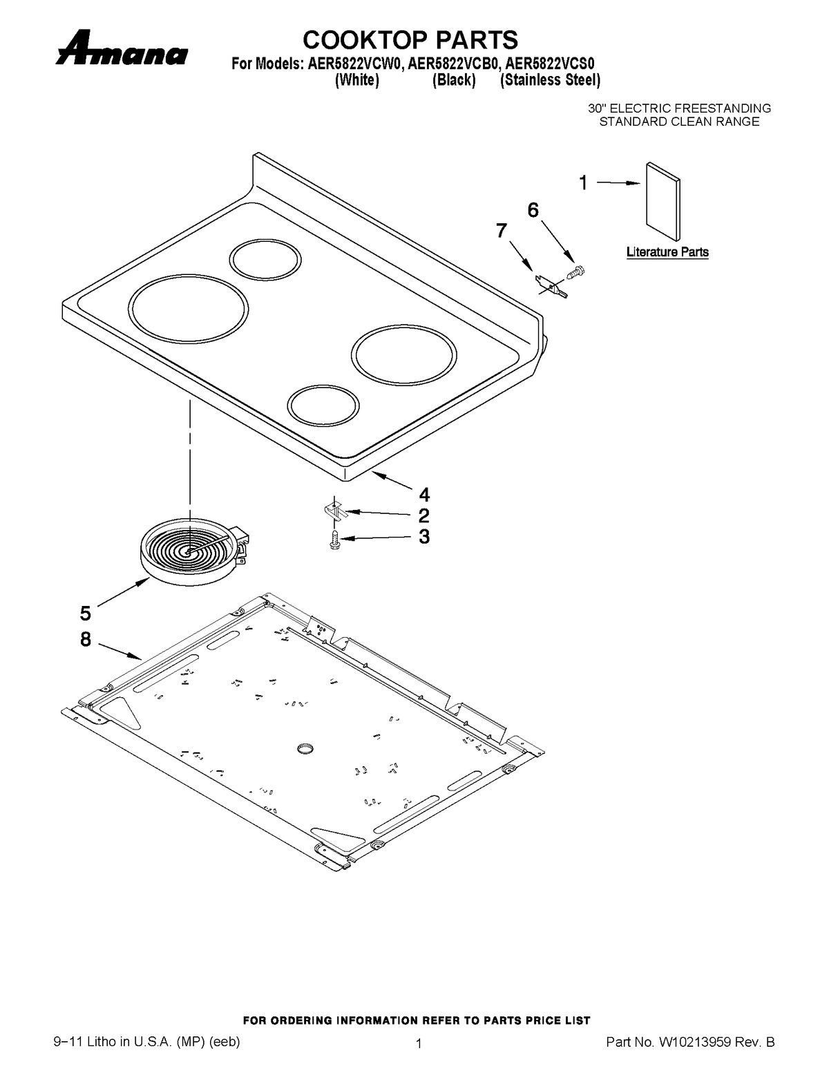 01 - COOKTOP PARTS