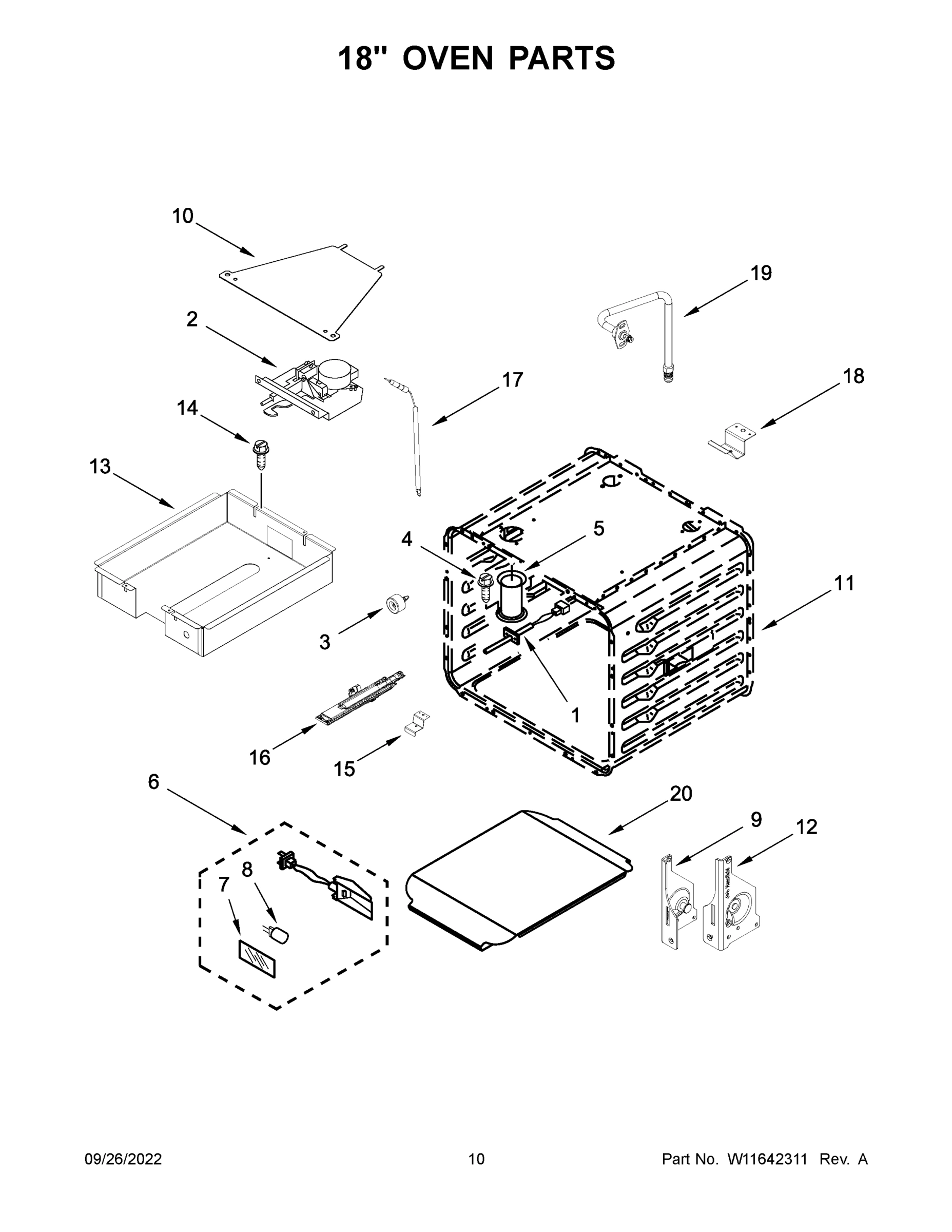 06 - 18" OVEN PARTS