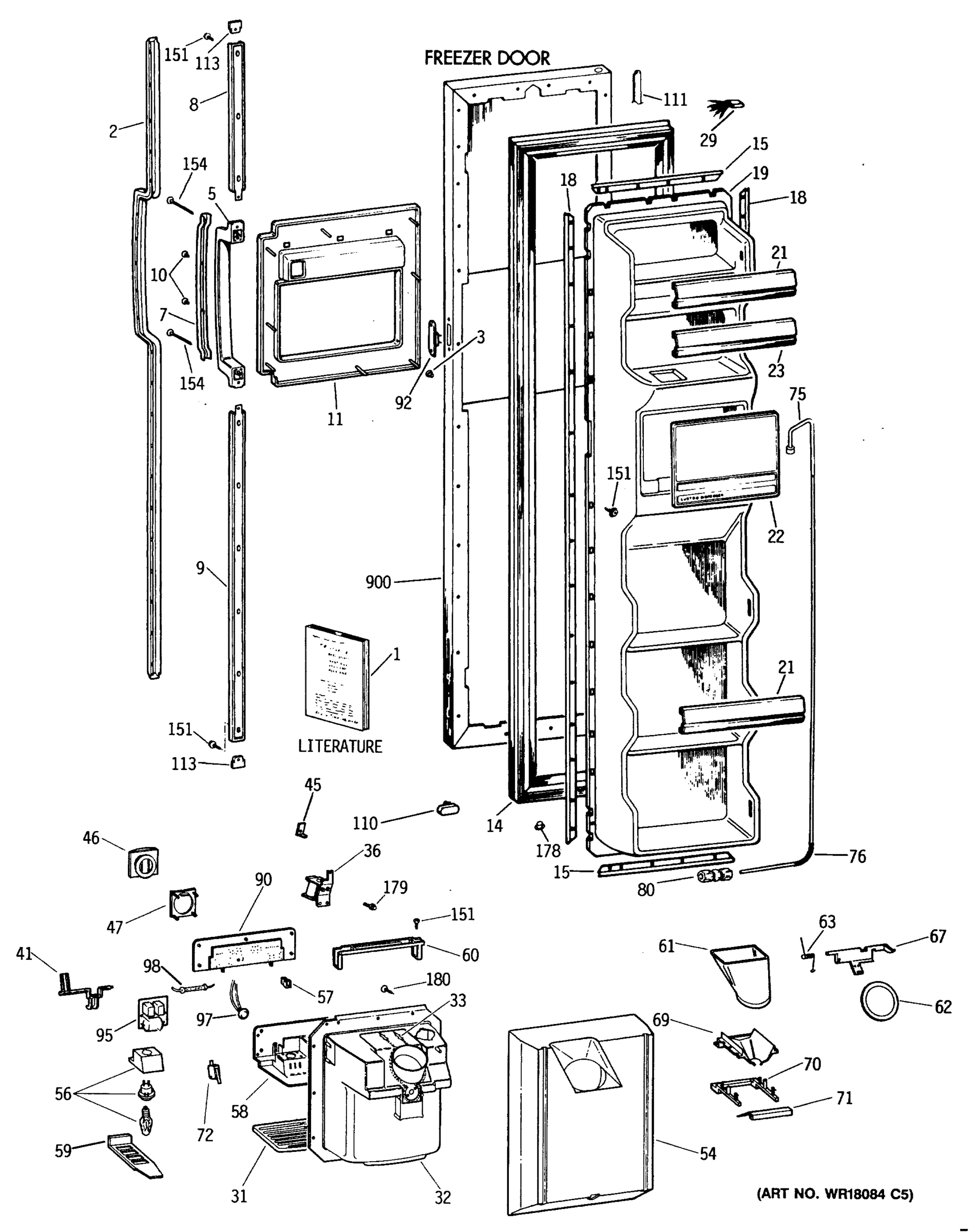 FREEZER DOOR