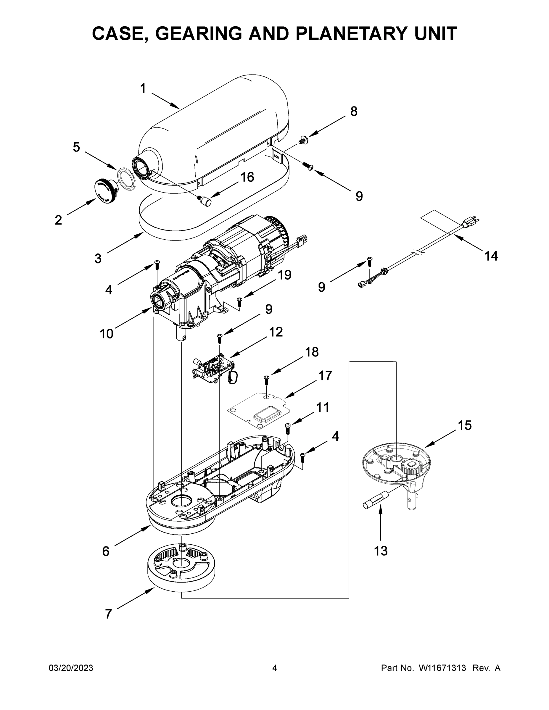 03 - CASE, GEARING AND PLANETARY UNIT
