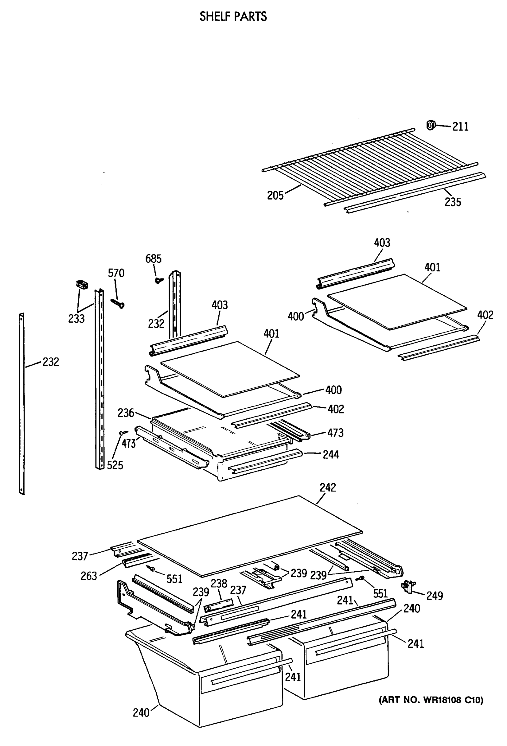 SHELF PARTS