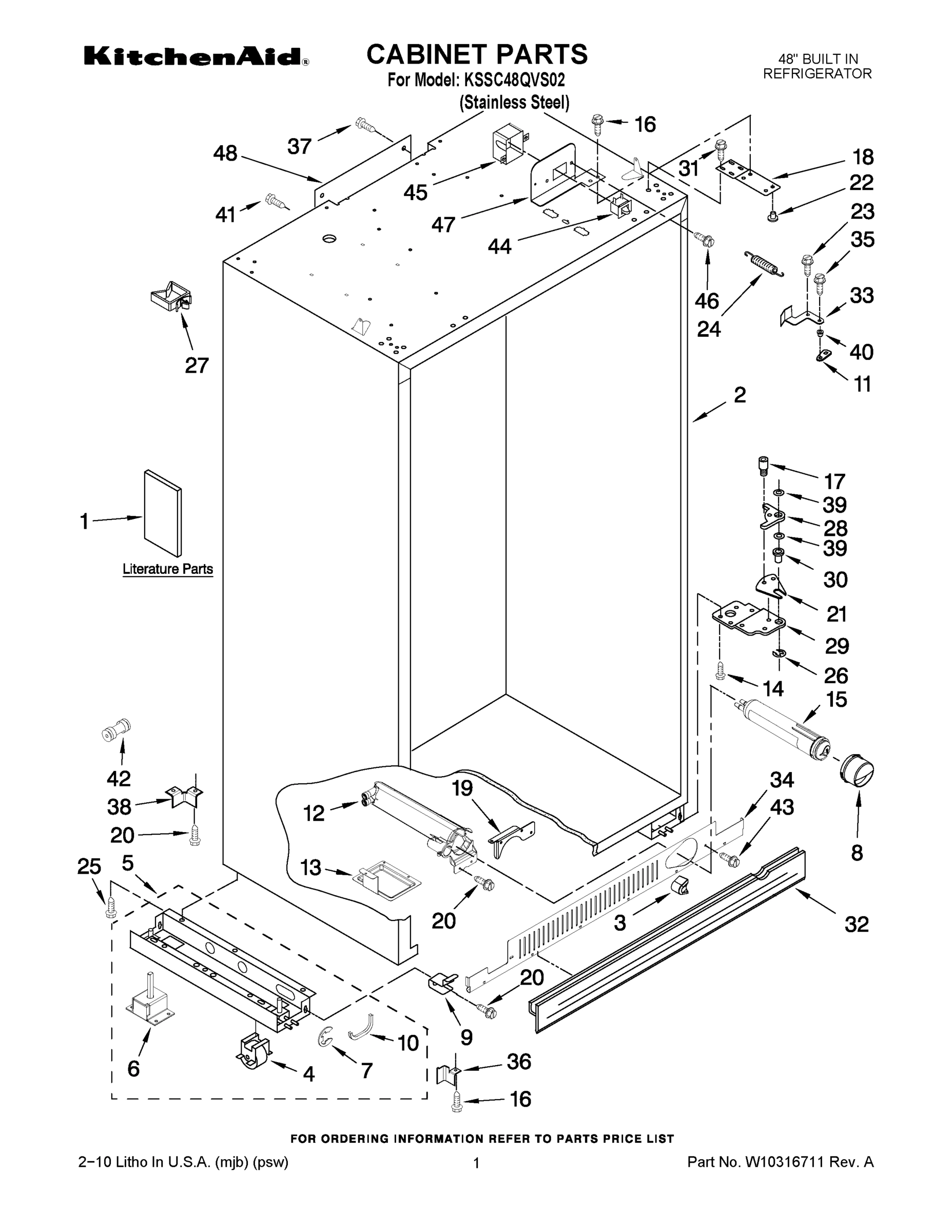 01 - CABINET PARTS