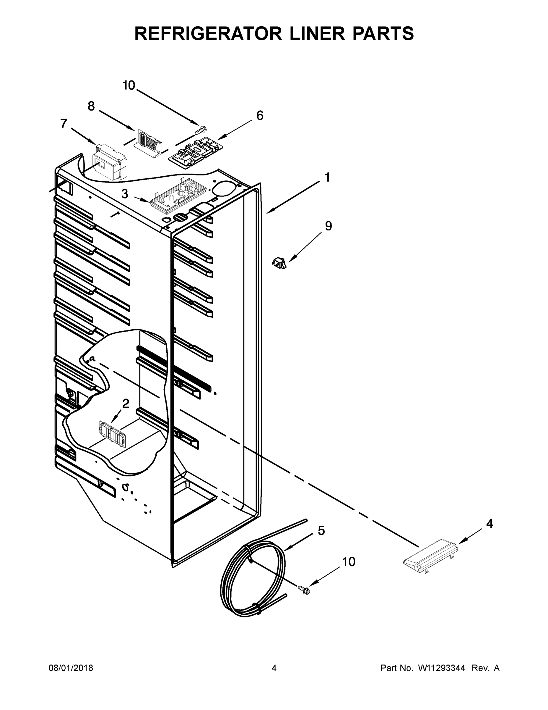 03 - REFRIGERATOR LINER PARTS