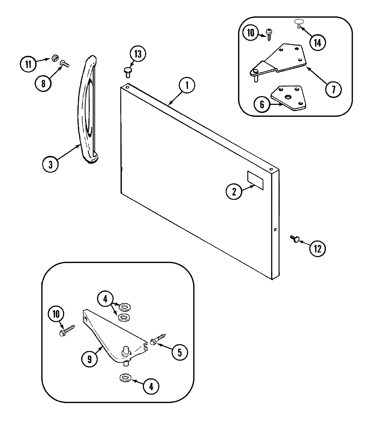 04 - FREEZER OUTER DOOR (BISQUE)