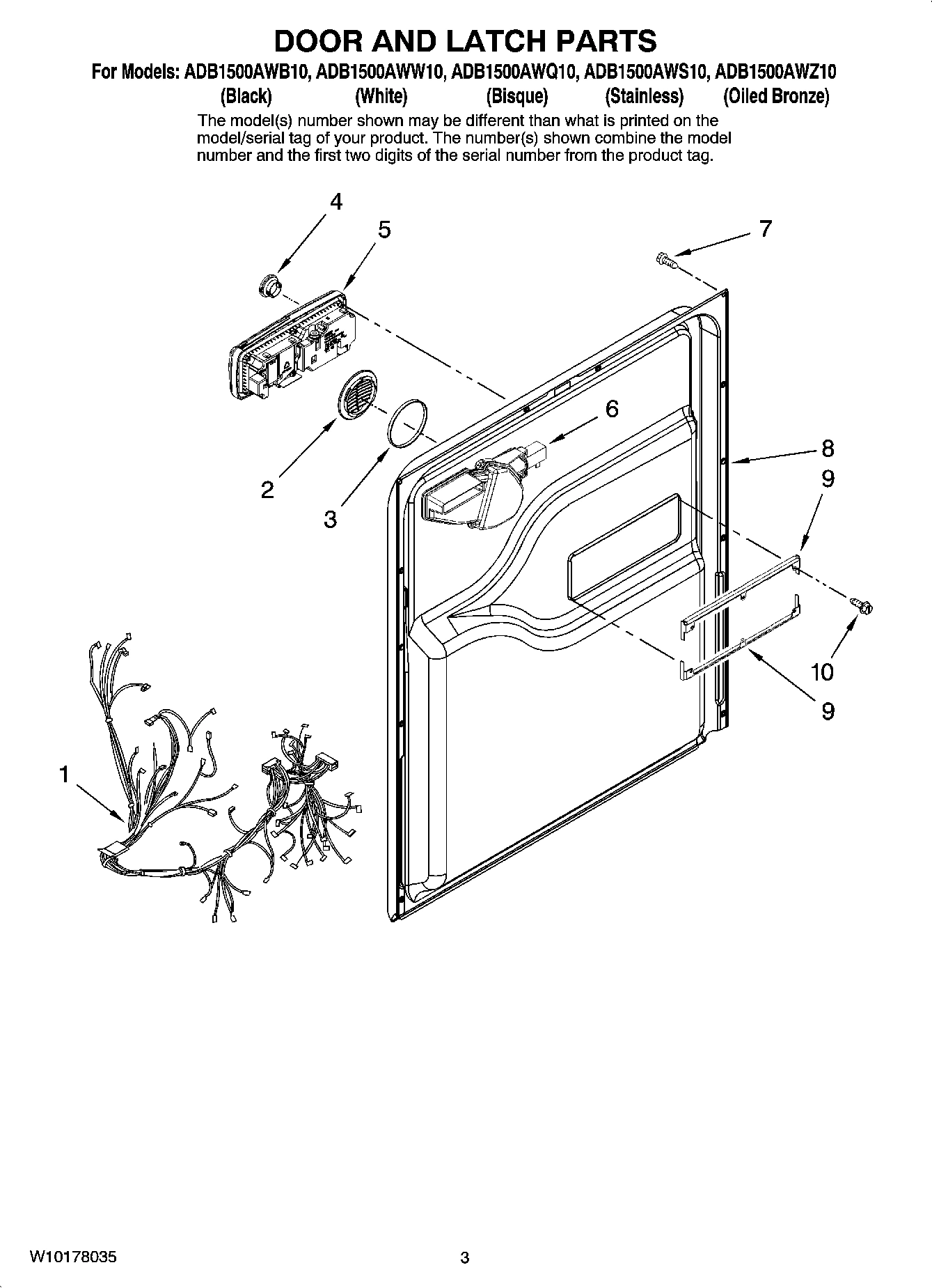03 - DOOR AND LATCH PARTS