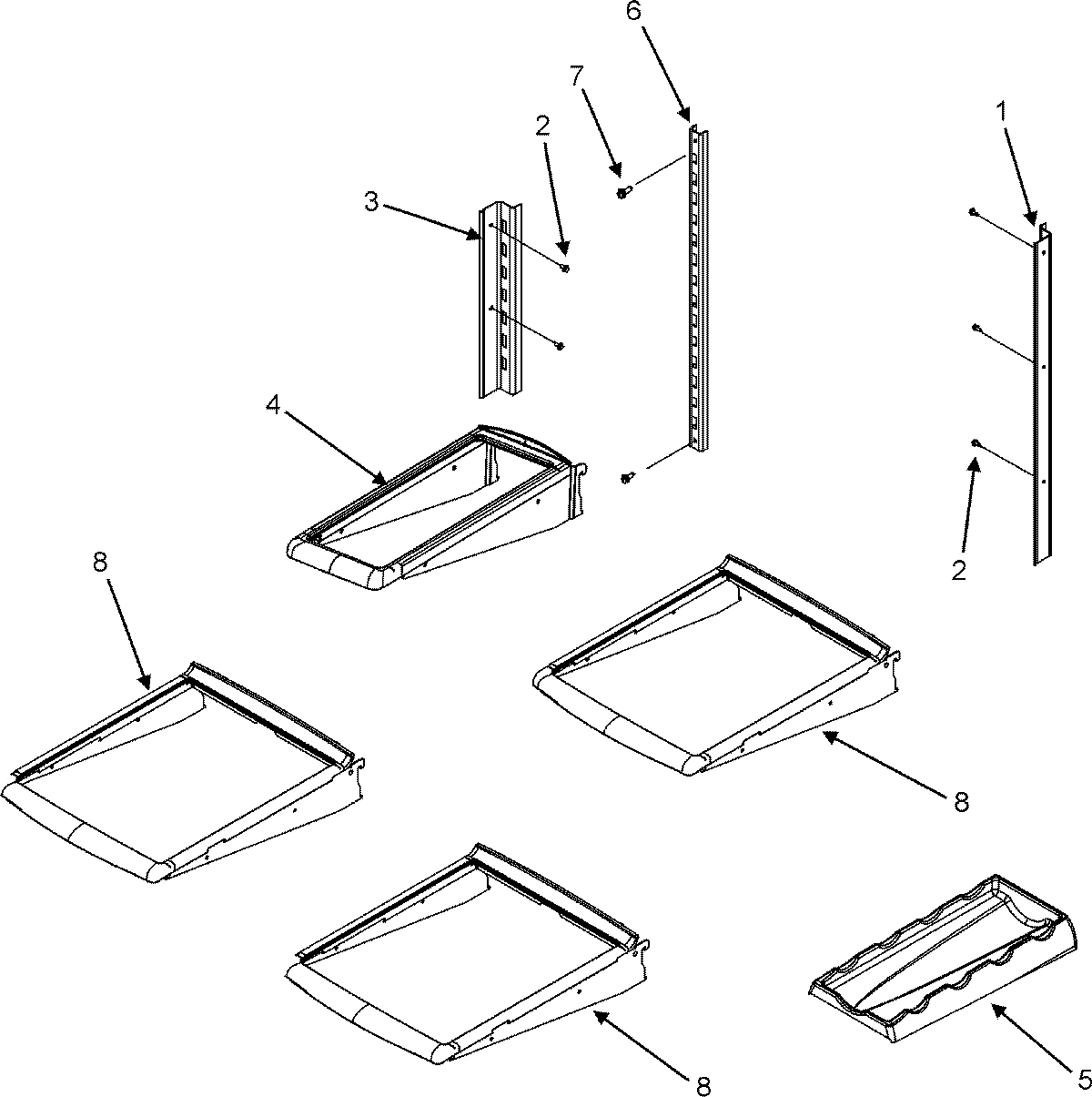 12 - REFRIGERATOR SHELVES