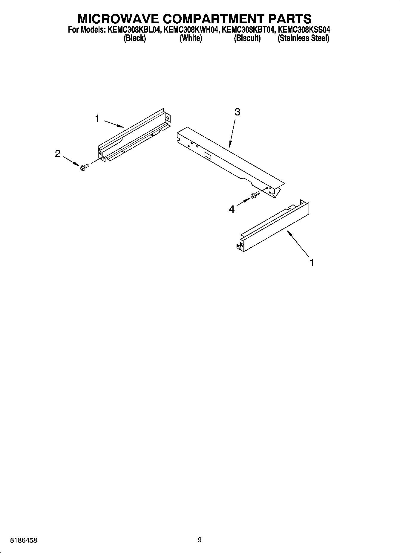 07 - MICROWAVE COMPARTMENT PARTS