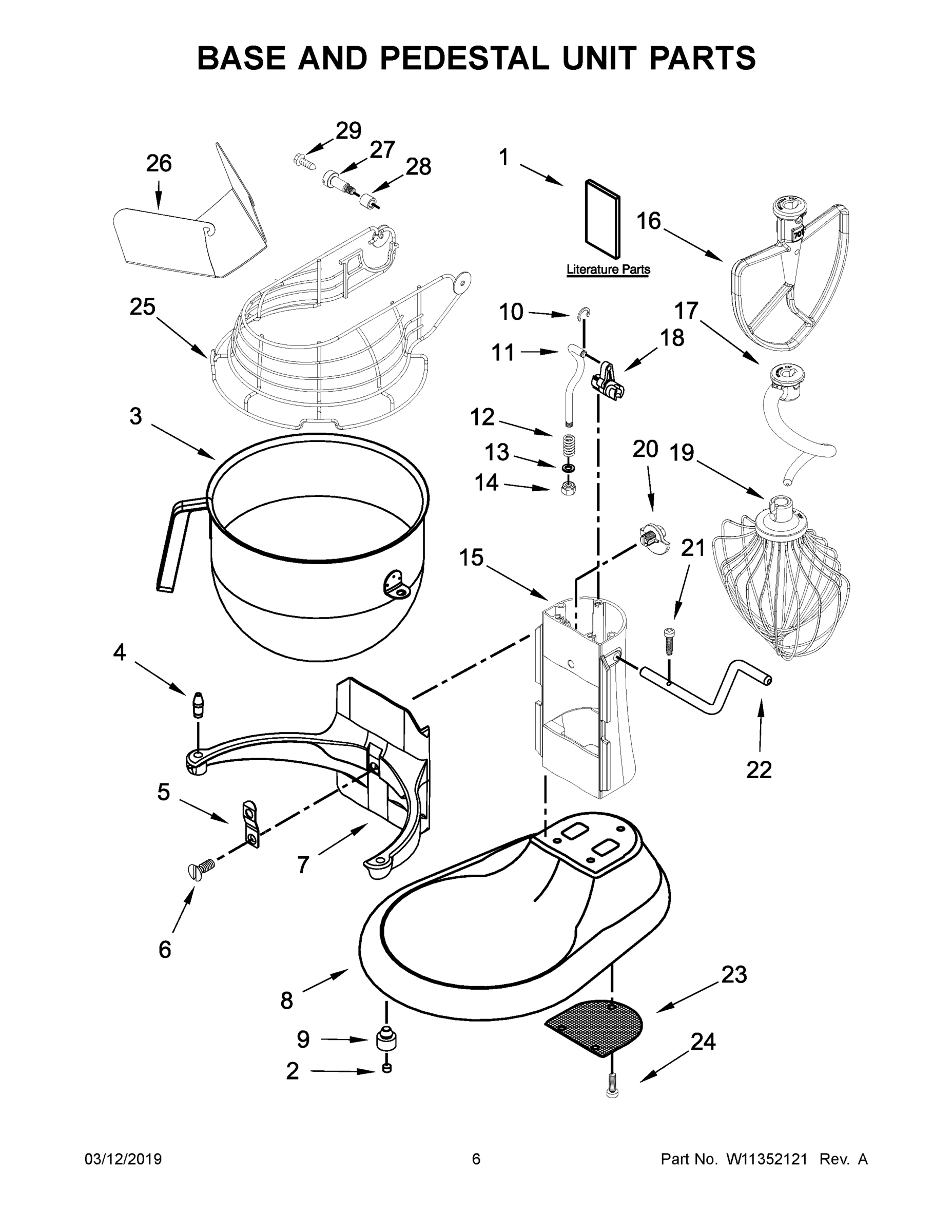 04 - BASE AND PEDESTAL UNIT PARTS