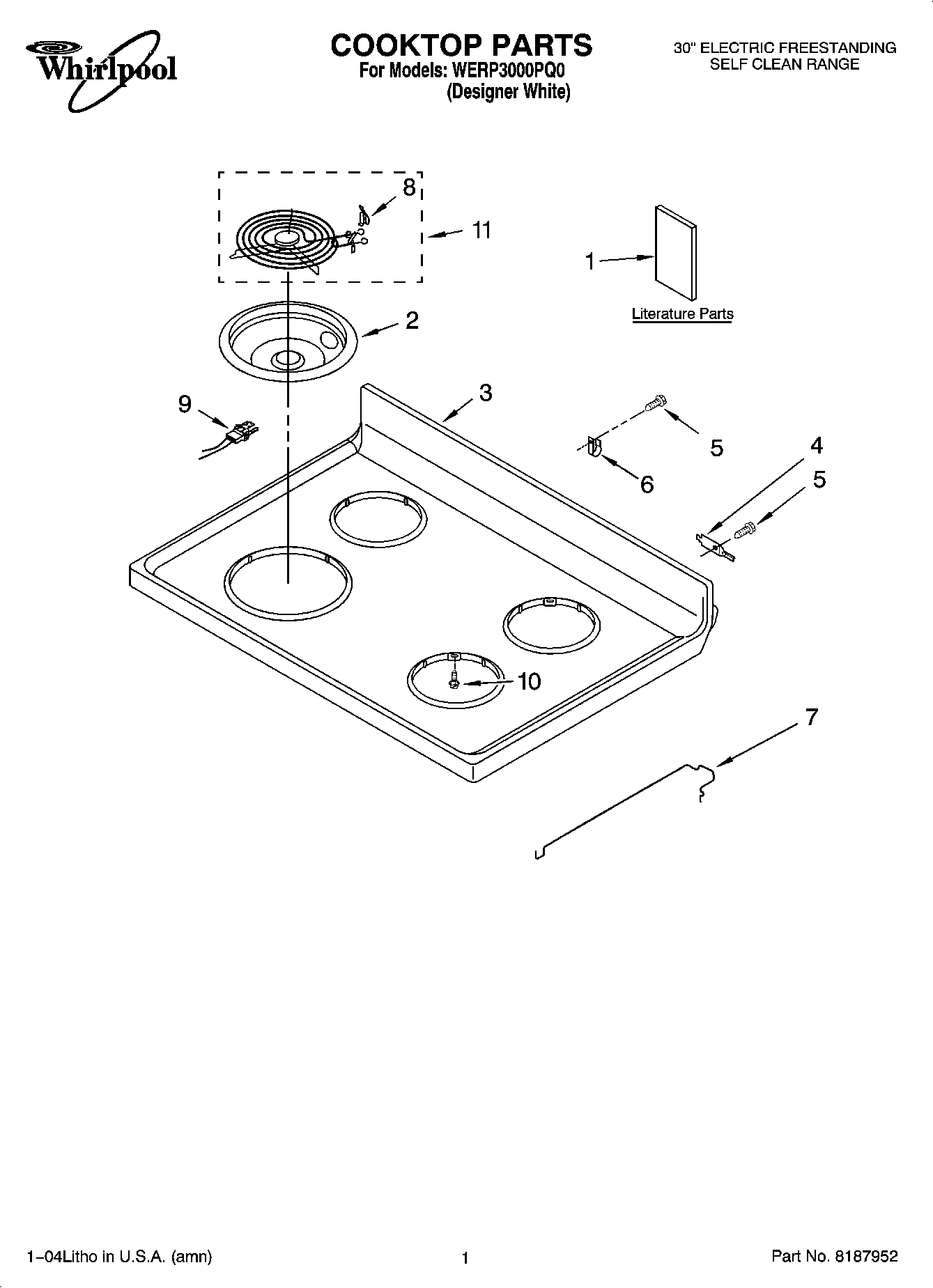 01 - COOKTOP PARTS