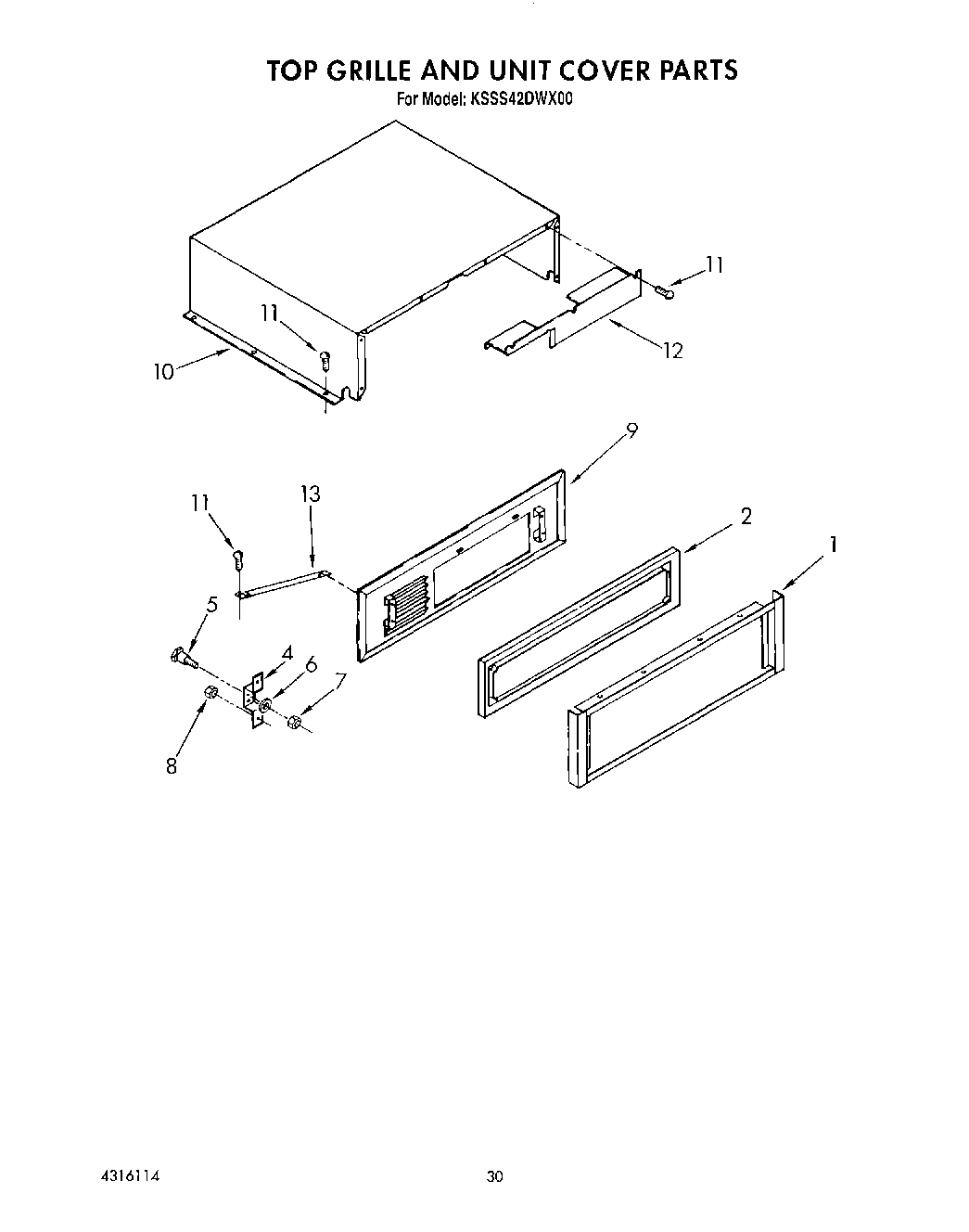 18 - TOP GRILLE AND UNIT COVER