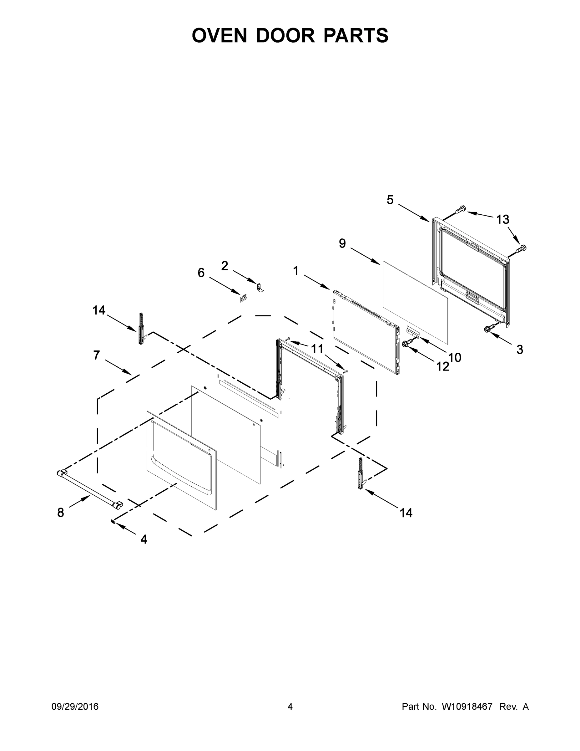 03 - OVEN DOOR PARTS