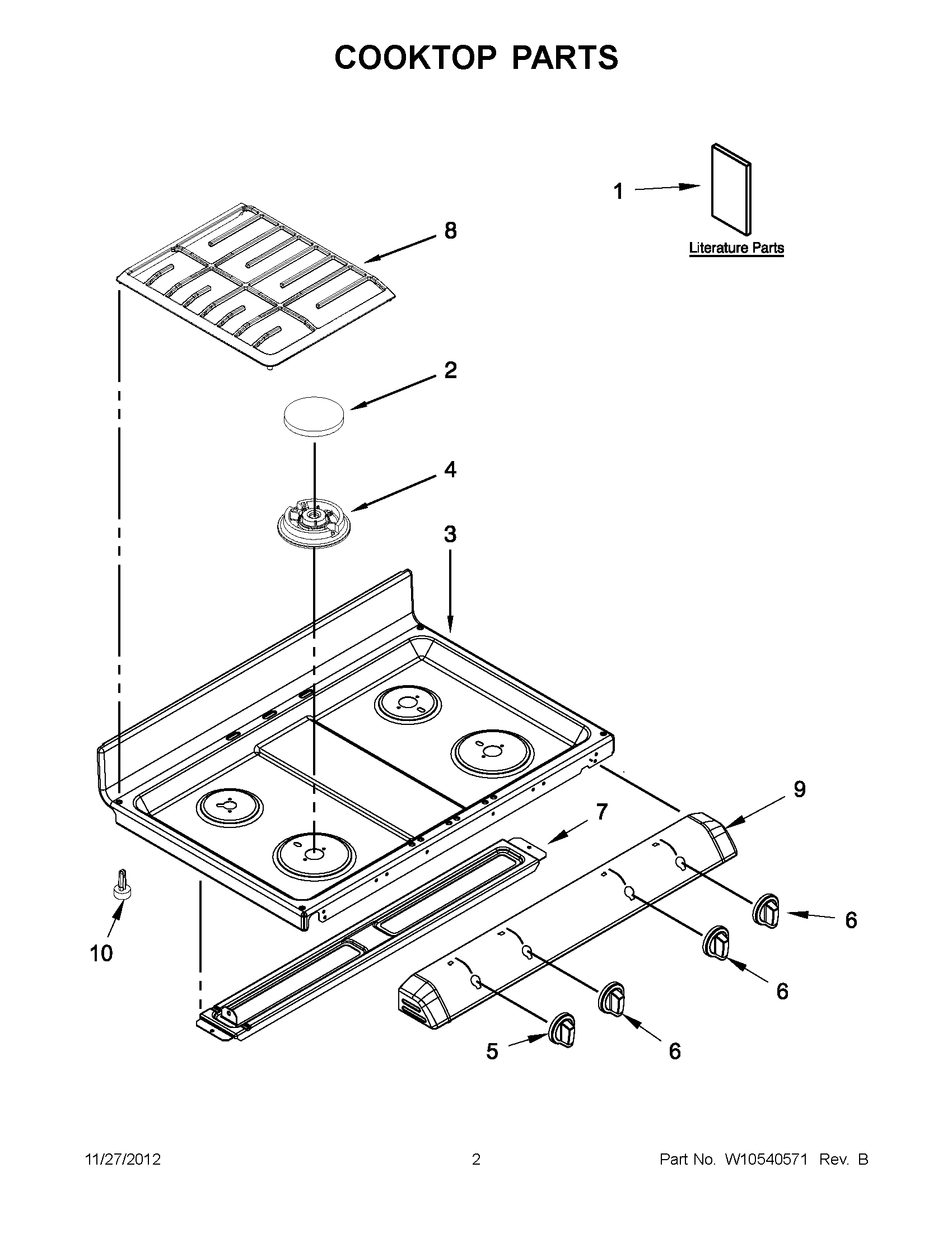 01 - COOKTOP PARTS