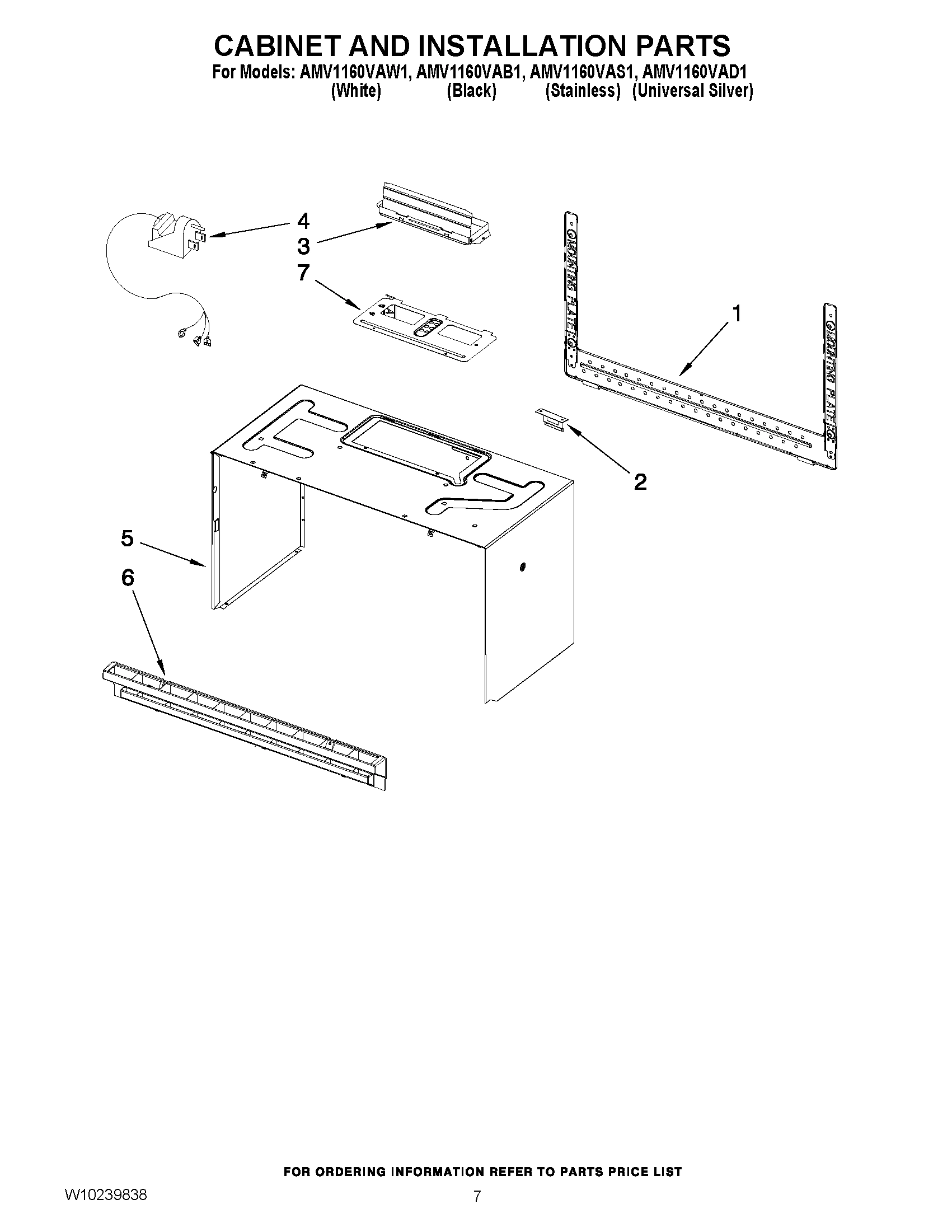 06 - CABINET AND INSTALLATION PARTS