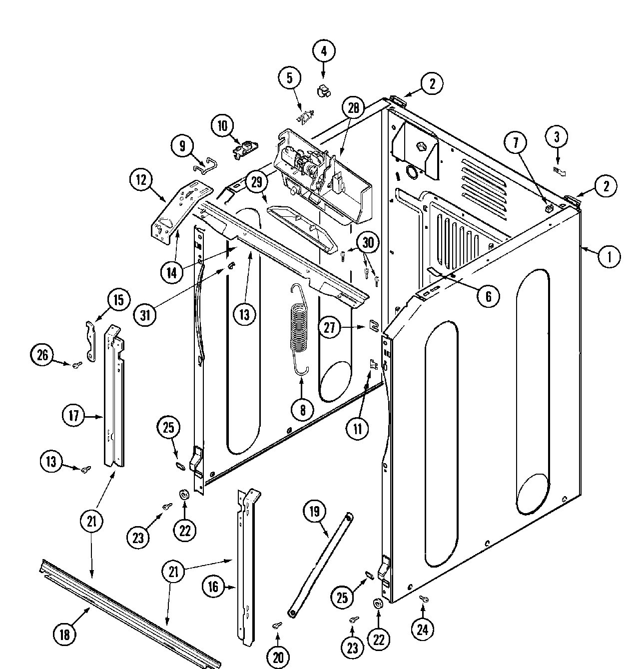 07 - SPINNER ASSEMBLY & OUTER TUB COVER