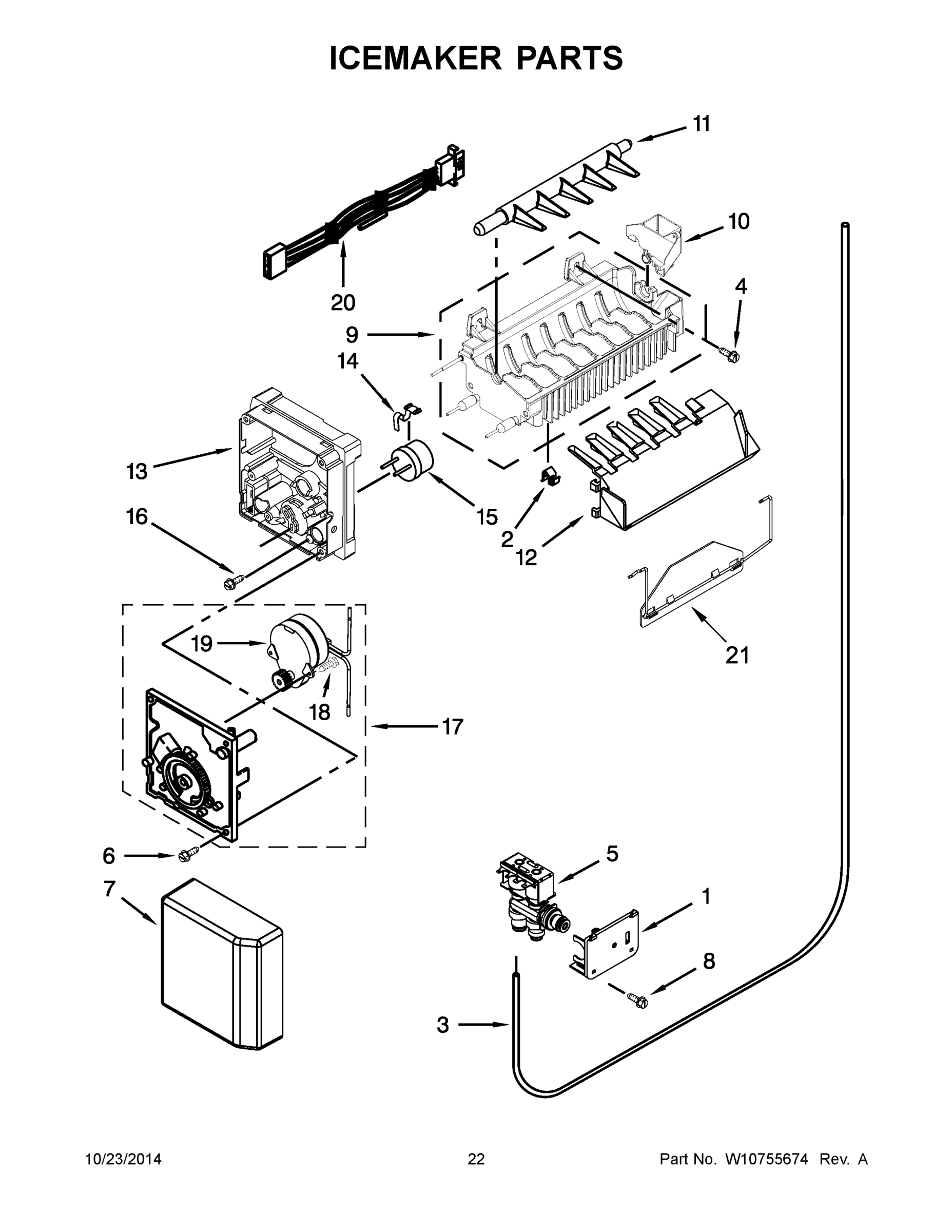 12 - ICEMAKER PARTS