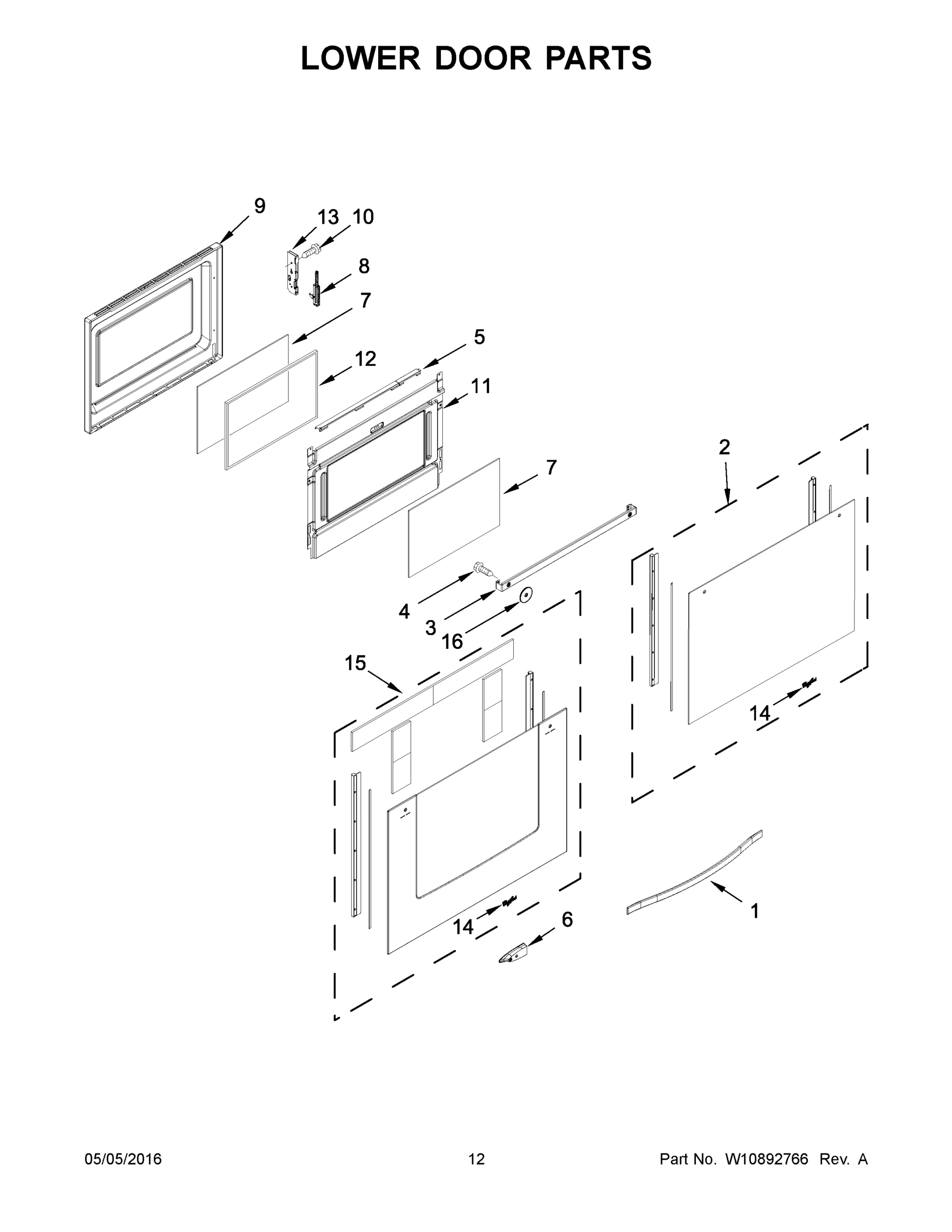 07 - LOWER DOOR PARTS
